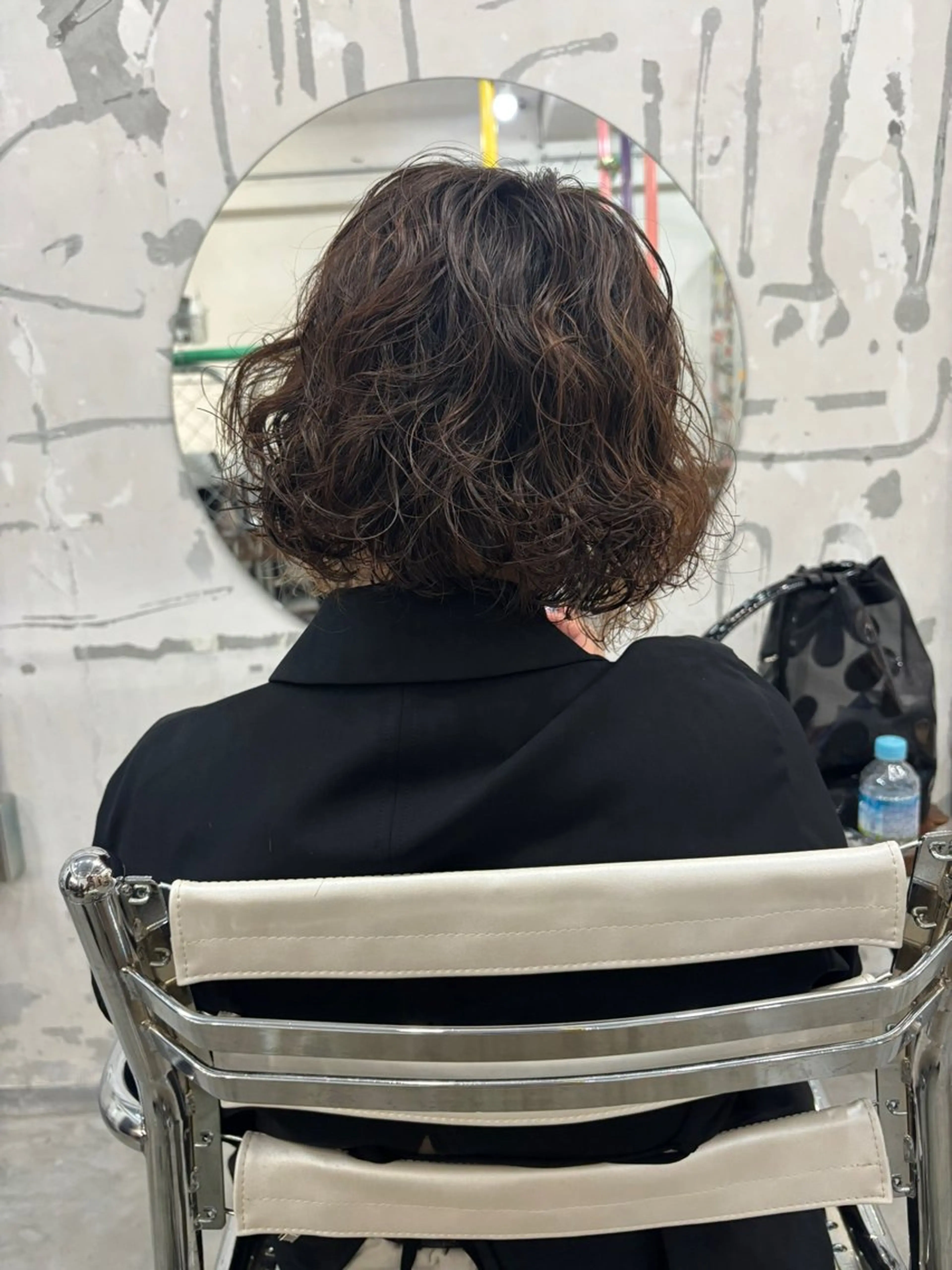 ミディアム カット パーマ saru所属・大西 柚羽のヘアスタイル