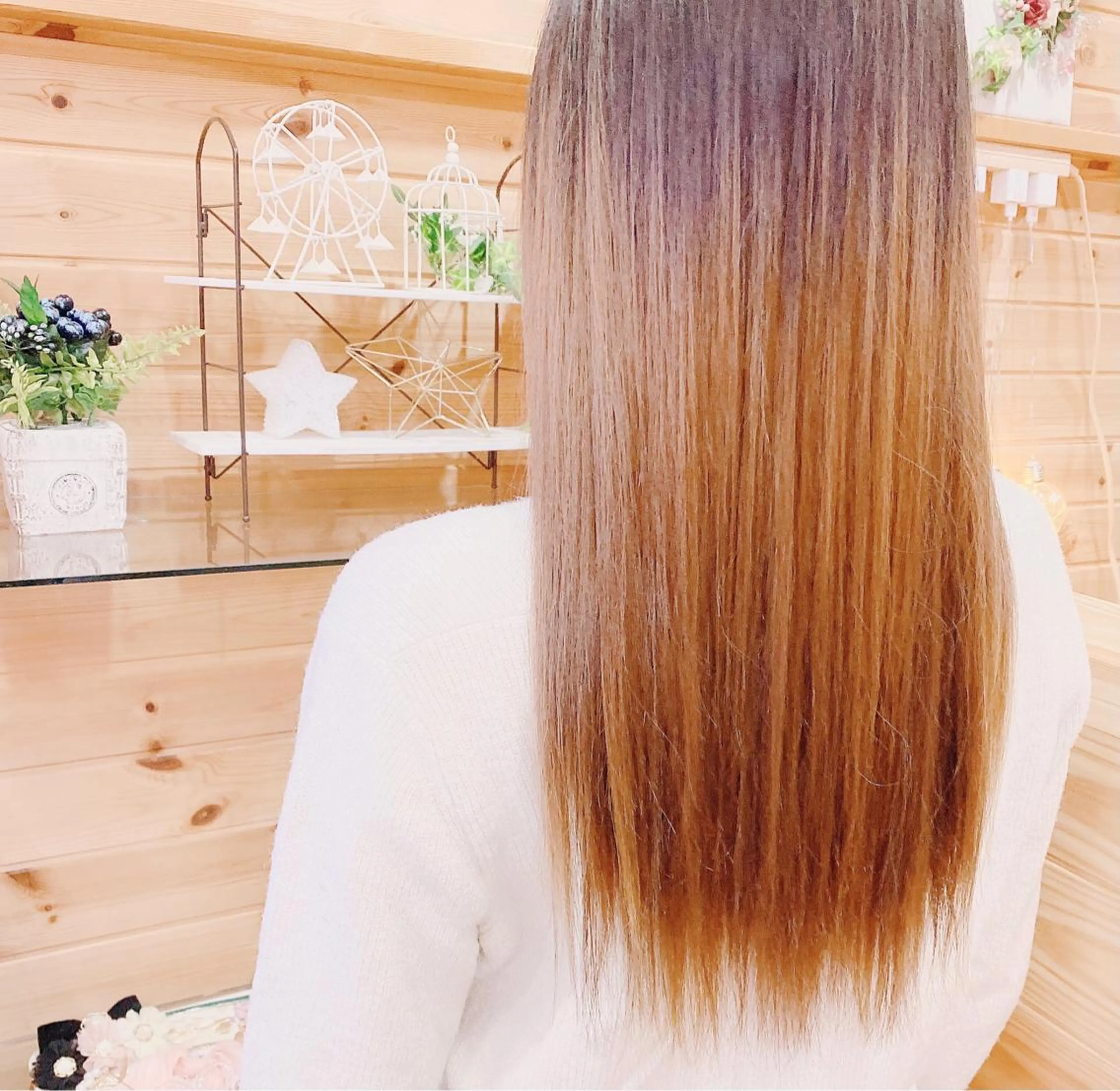 ストレートパーマ×カット𓂃 ✿𓈒𓏸の写真