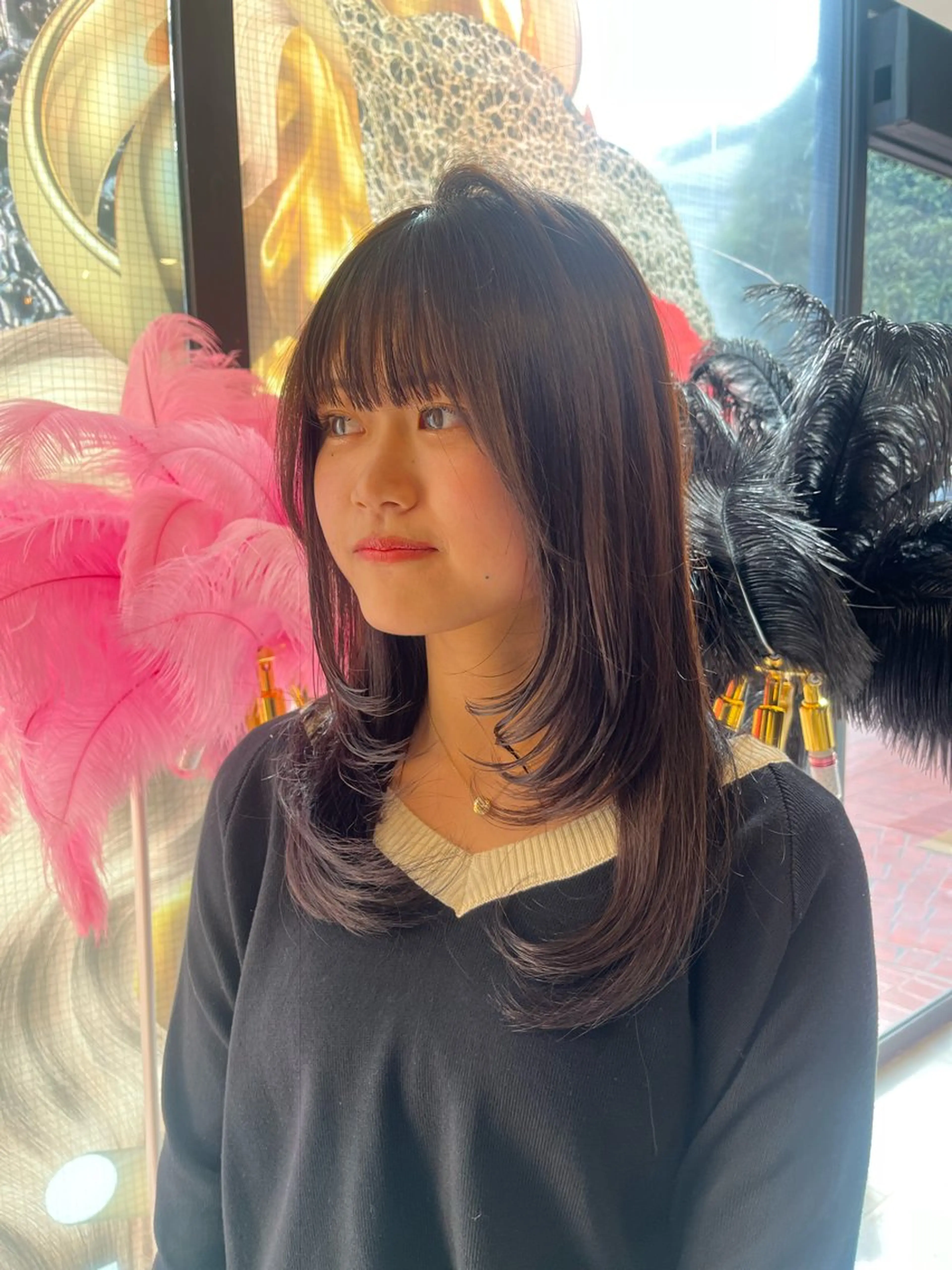 ロング カラー ヘアアレンジ @kyoniyy KYONIのヘアスタイル