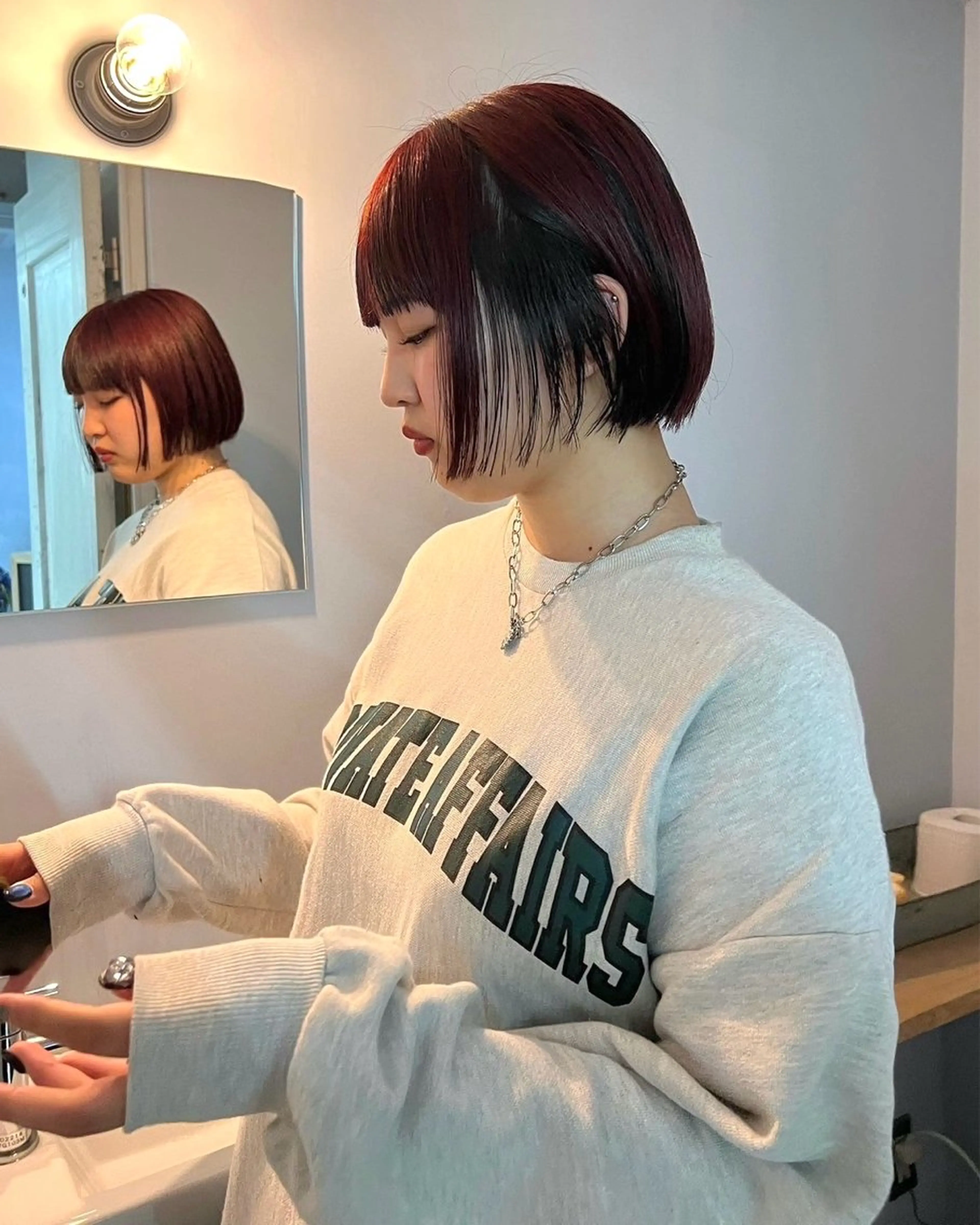 ショート カラー ヘアカラー トリートメント カットモデル/ ハイトーン/ゆうあのヘアスタイル