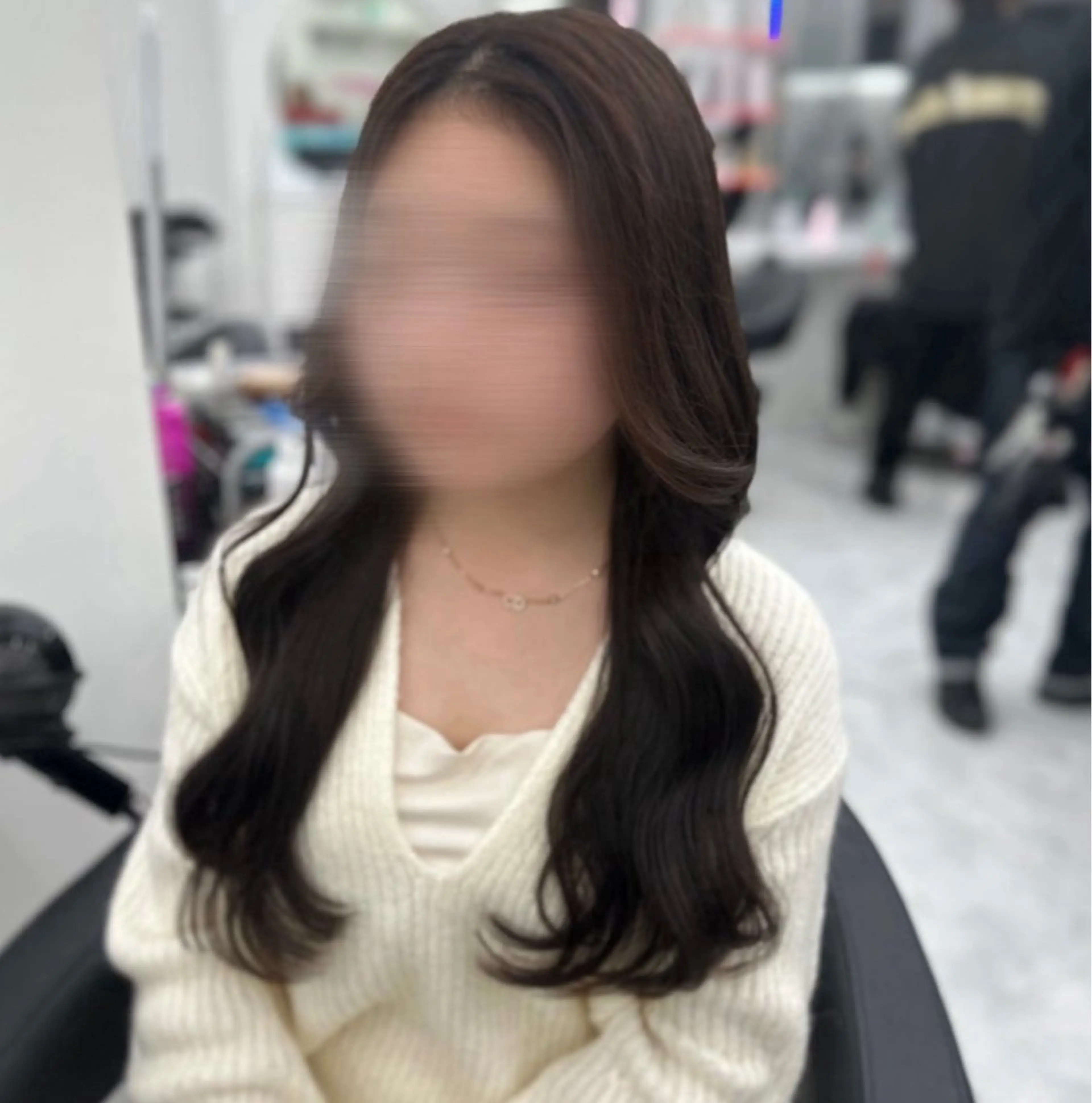 ロング カラー パーマ ヘアアレンジ メンズ キッズ ♥️韓国ヘア レイヤー♥️ゆりのヘアスタイル
