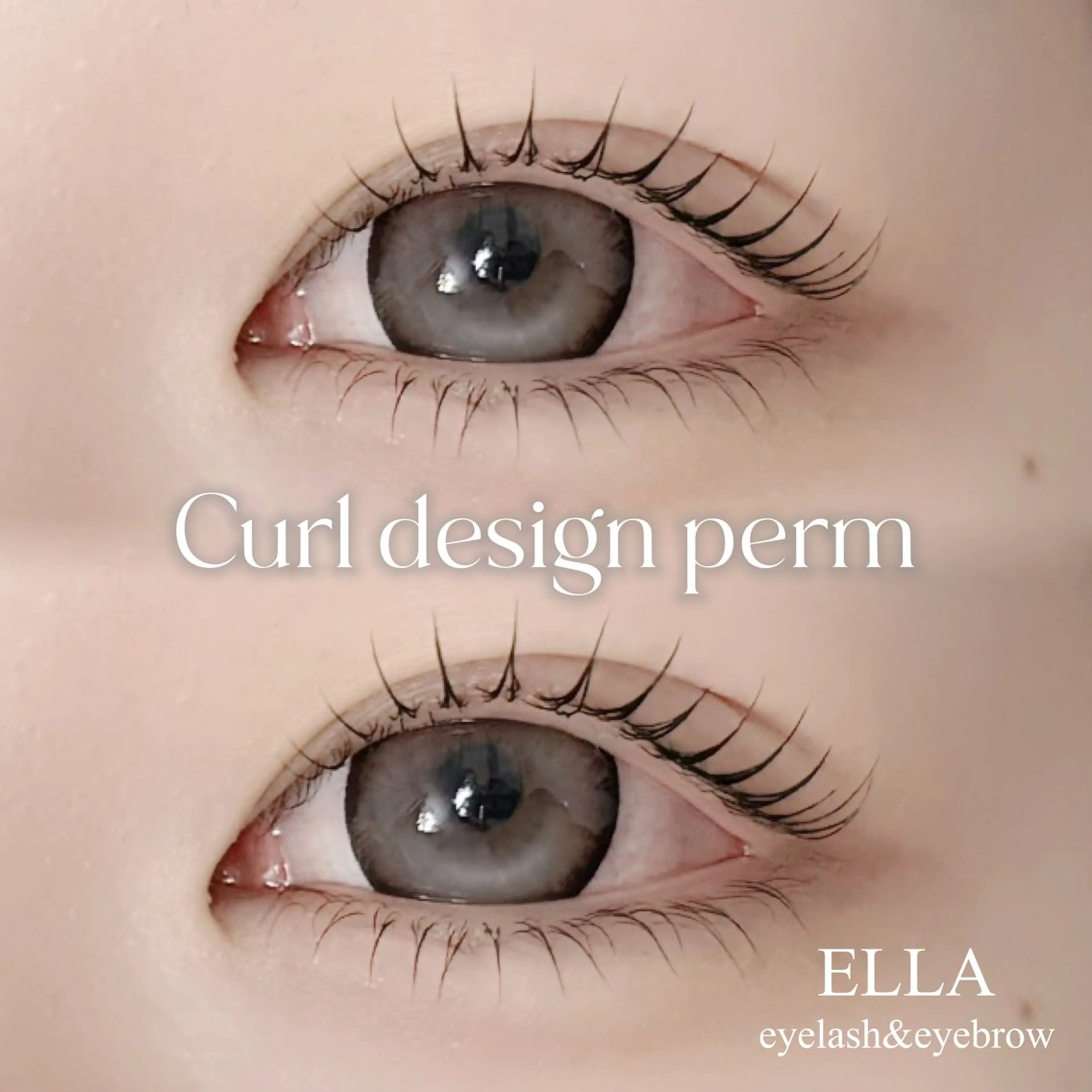 マツエク・マツパ 下まつげエクステ 一重×まつ毛パーマ ELLA 松尾のマツエク・マツパデザイン
