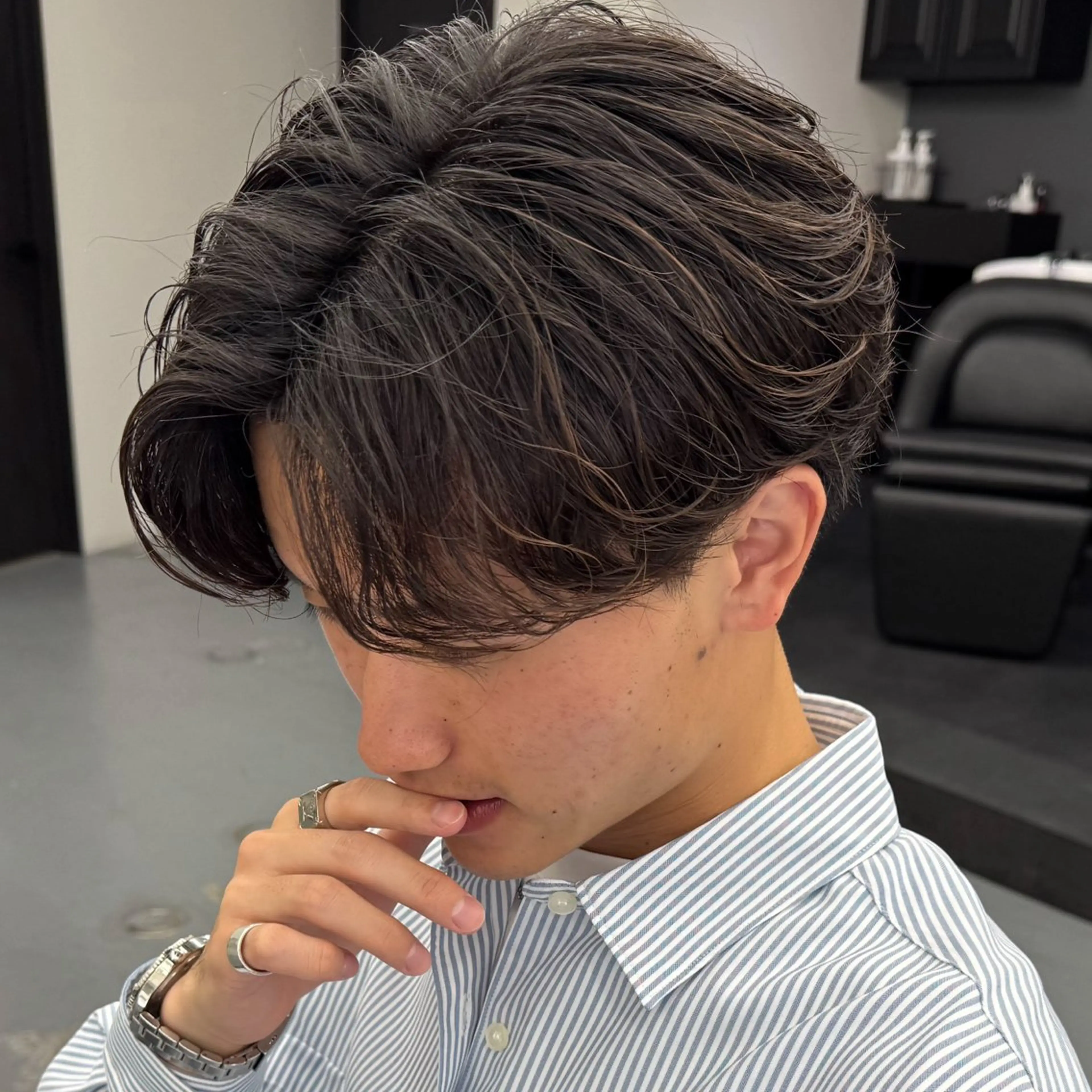 ショート パーマ メンズ カット パーマ トリートメント &c. hair studio所属・メンズパーマの人 KAZUのヘアスタイル