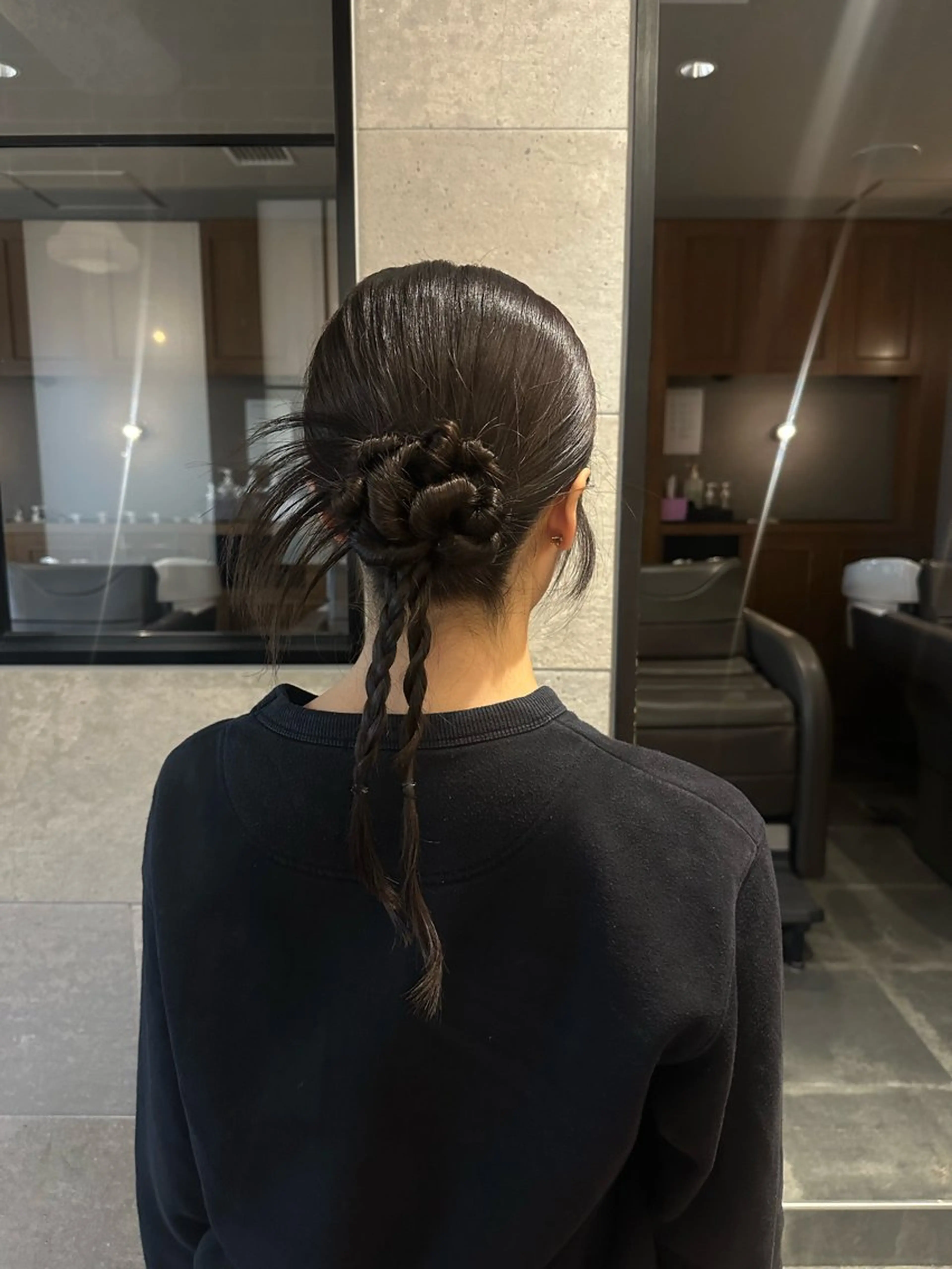 セミロング ヘアアレンジ カット ヘアセット 銀座ヘアセット/ヘア アレンジ/峯岸真麻のヘアスタイル