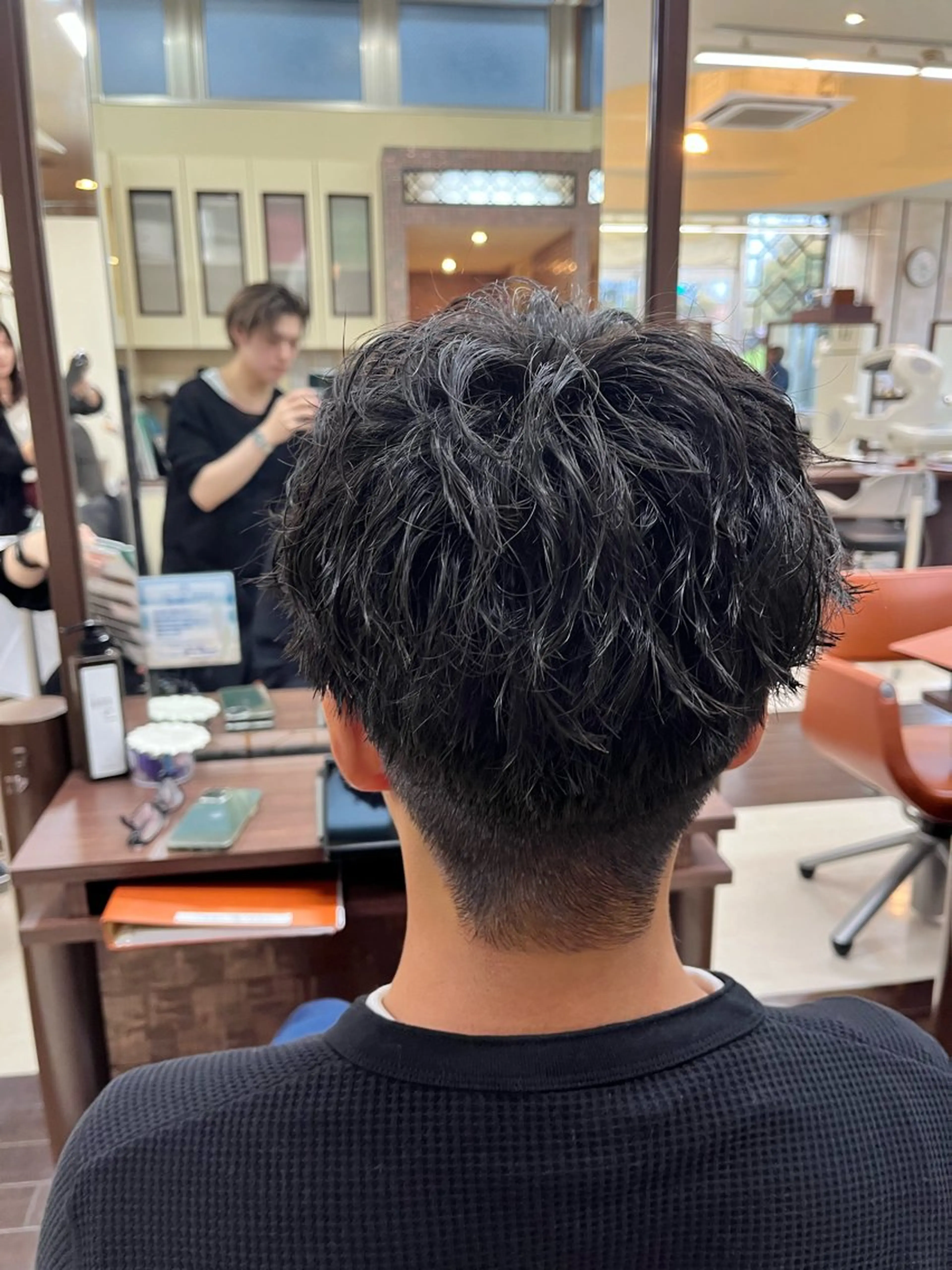 ショート パーマ メンズ マッシュ メンズパーマ ツイストスパイラルパーマ スパイラルパーマ AROH  men's cut&men's perm 船橋店所属・🧊メンズ特化🧊 高木航希のヘアスタイル