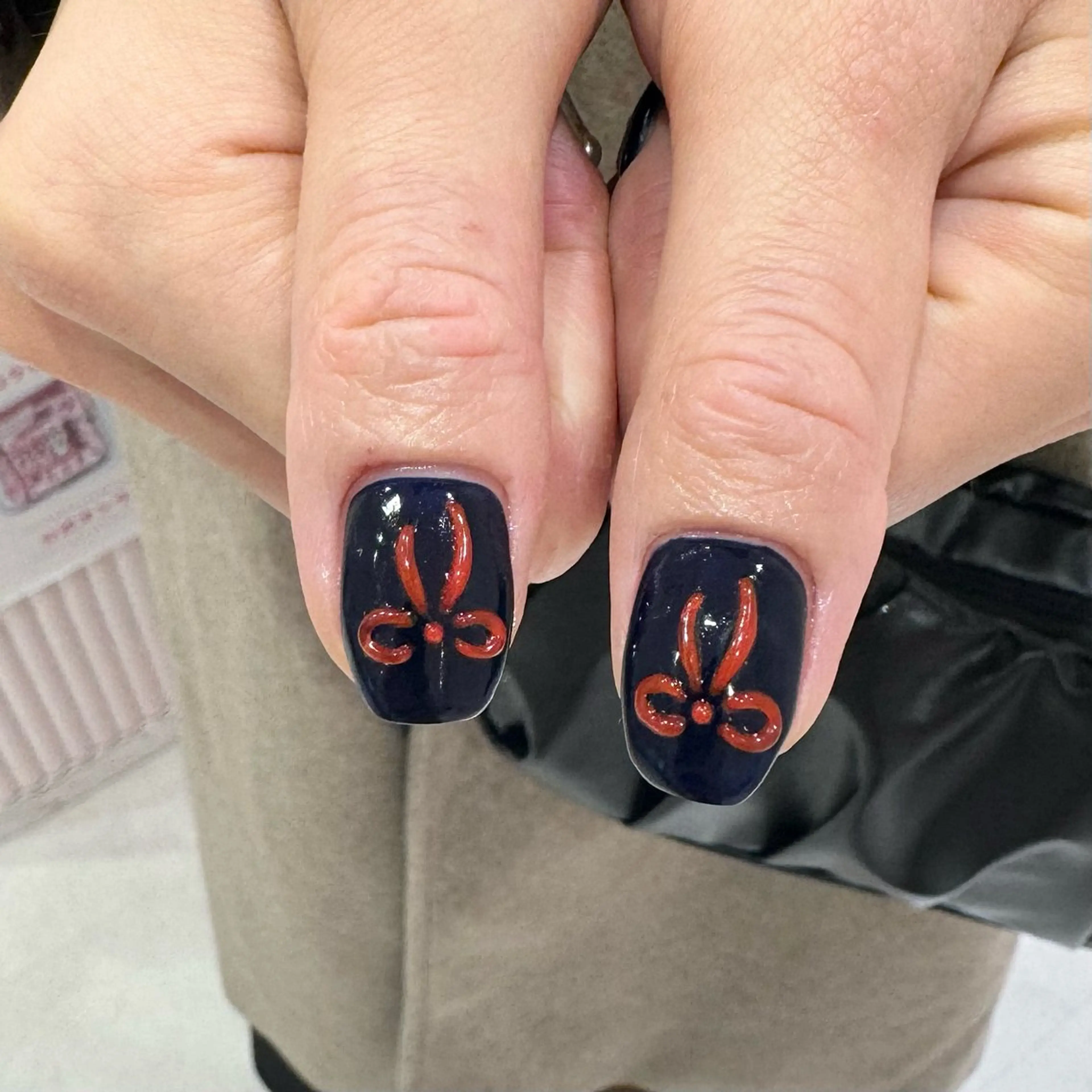 ネイル アートネイル ぷっくりネイル リボン LUCY NAIL&EYE所属・LUCY 心斎橋店/ Riko🎀のネイルデザイン