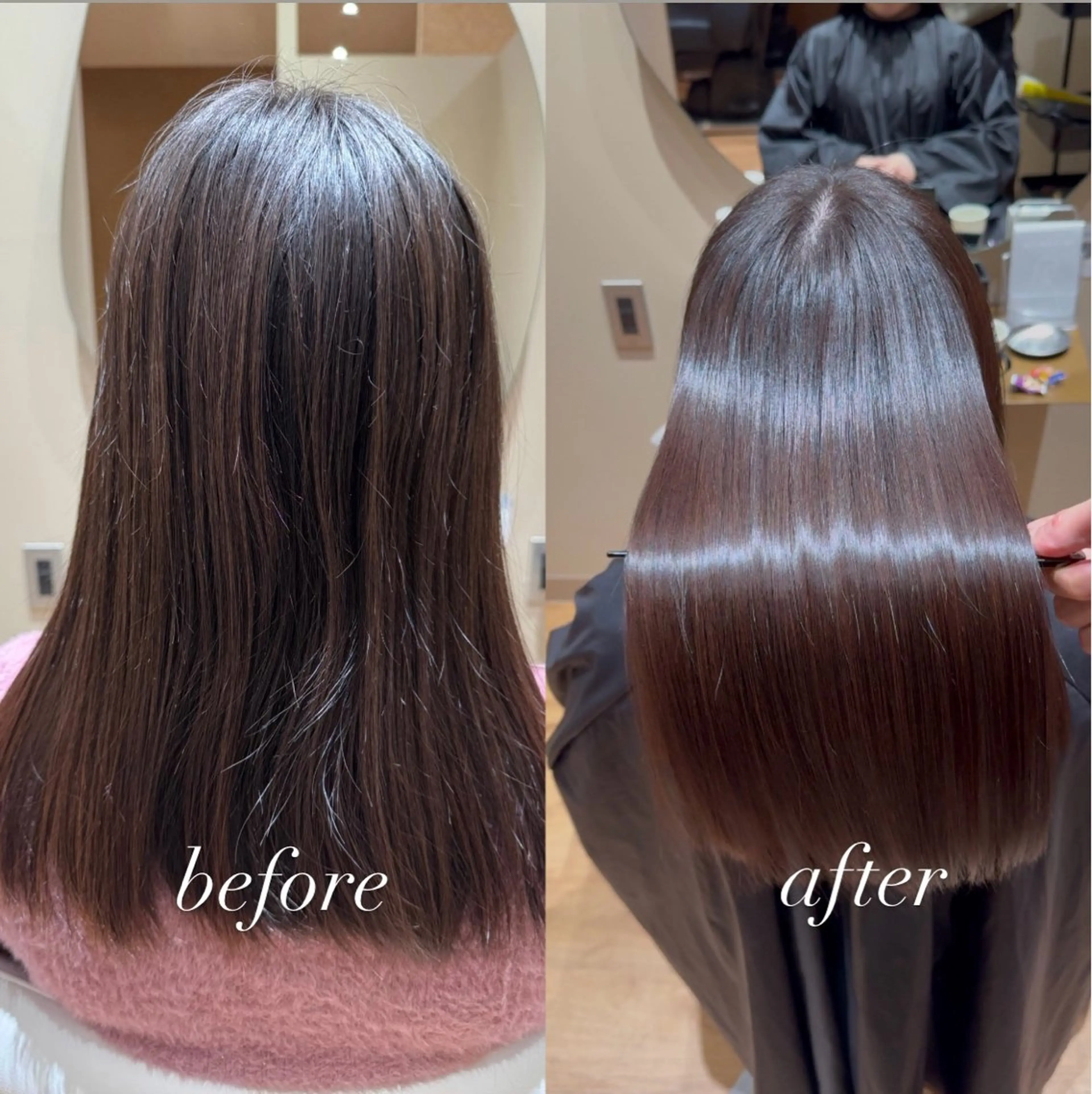 ロング 縮毛矯正 カット 縮毛矯正 トリートメント 🥇美髪特化🥇 店長✨ミヨカワのヘアスタイル