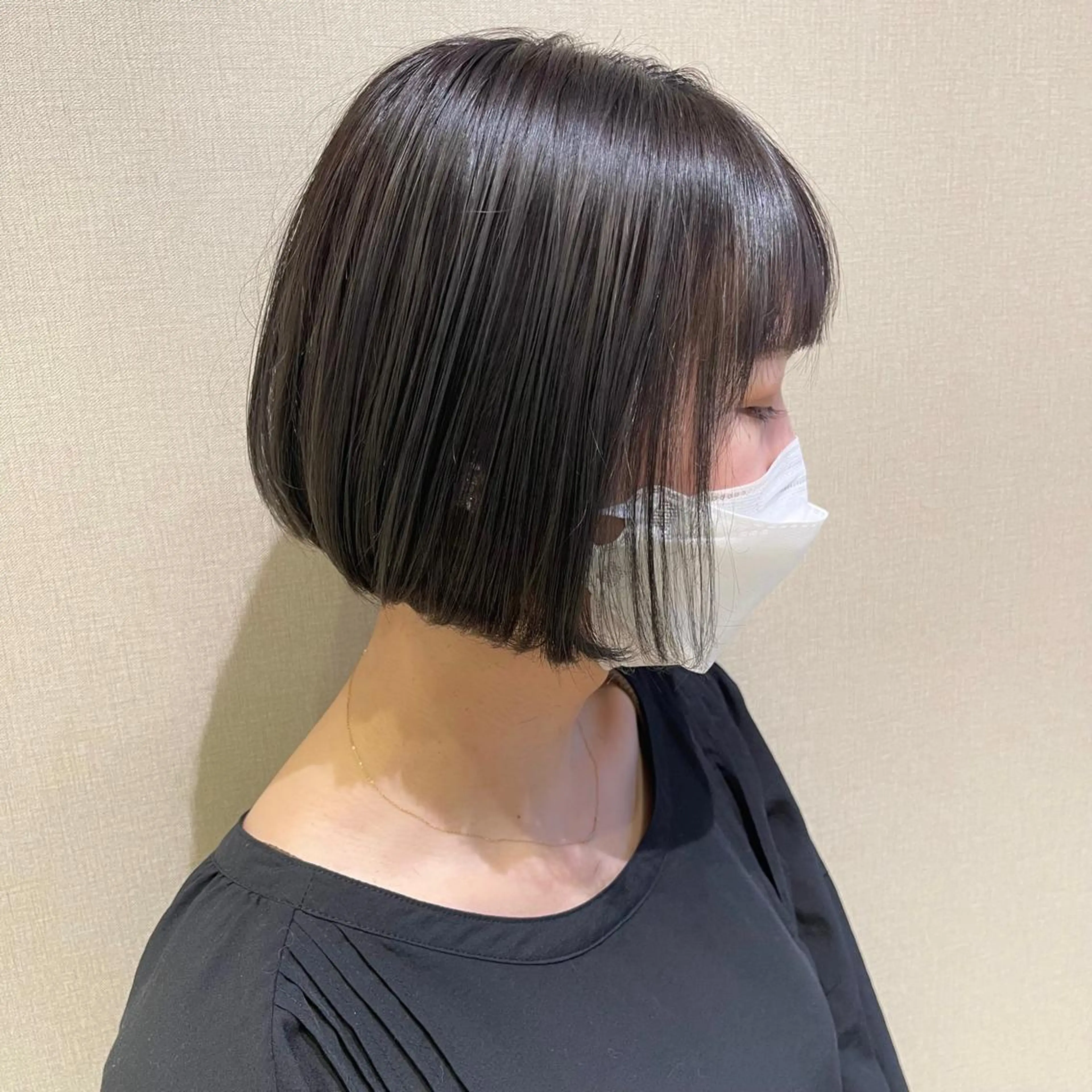 ショート カラー ヘアカラー 砂川朱音⌇鶴見区横堤 ⌇抜け感ヘア⌇韓国風のヘアスタイル