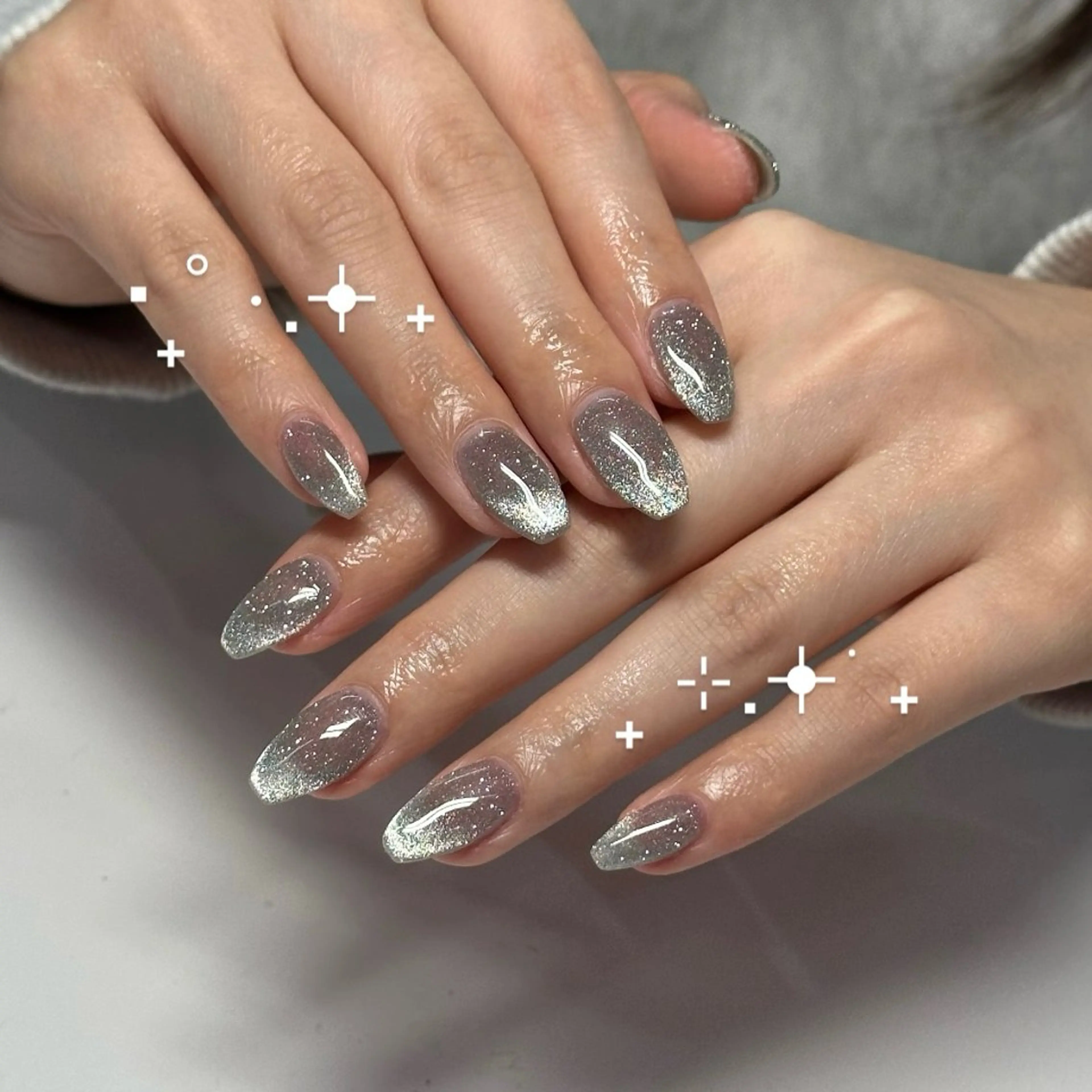 ネイル フレンチネイル マグネットネイル マグネットフレンチ WOLTOKYO渋谷 yunaのネイルデザイン