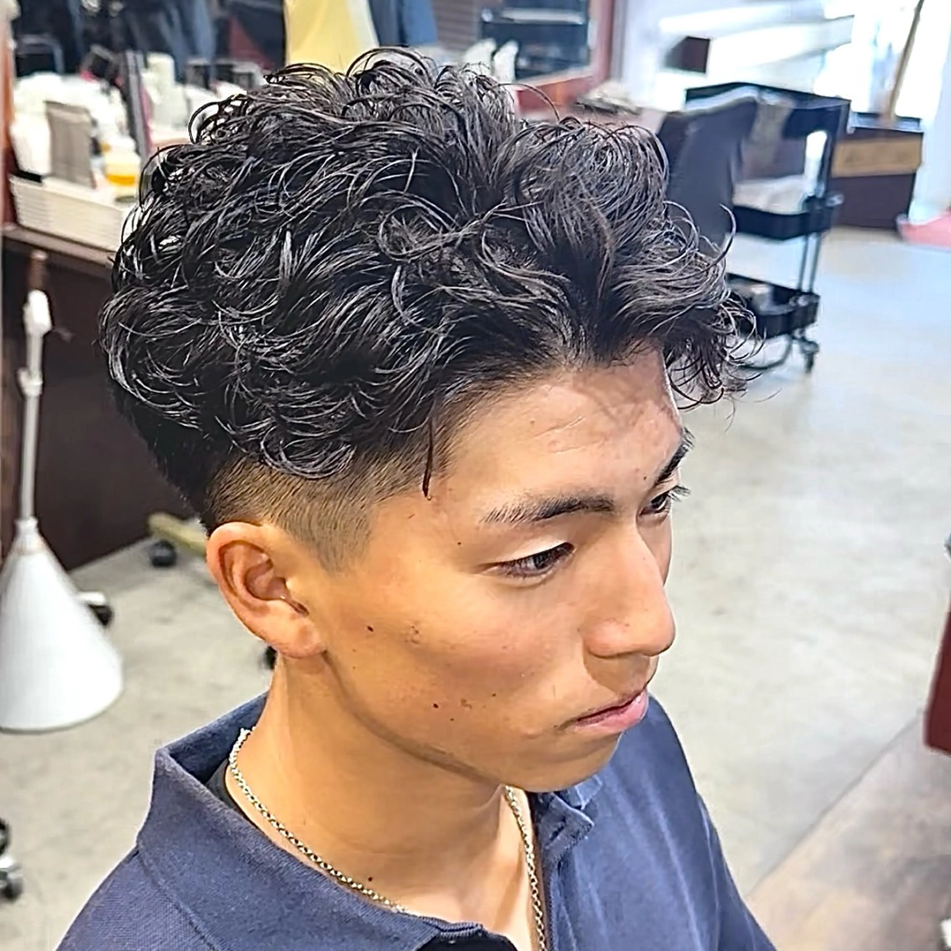 パーマ メンズ カット パーマ メンズカット/パーマ /ハイライト/RYUのヘアスタイル