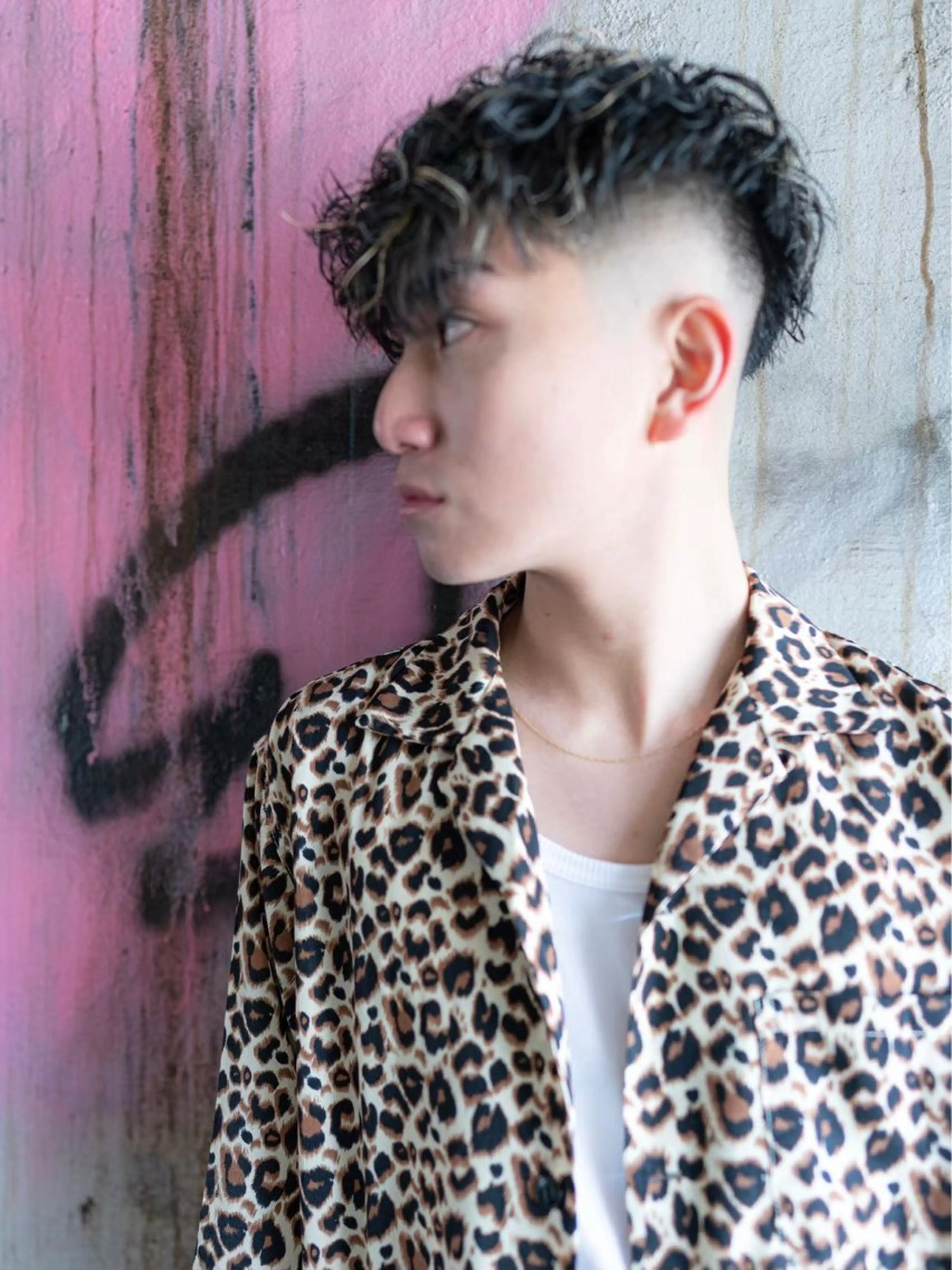 ショート パーマ メンズ soen所属・⚡メンズパーマフ ェードカットTomyのヘアスタイル