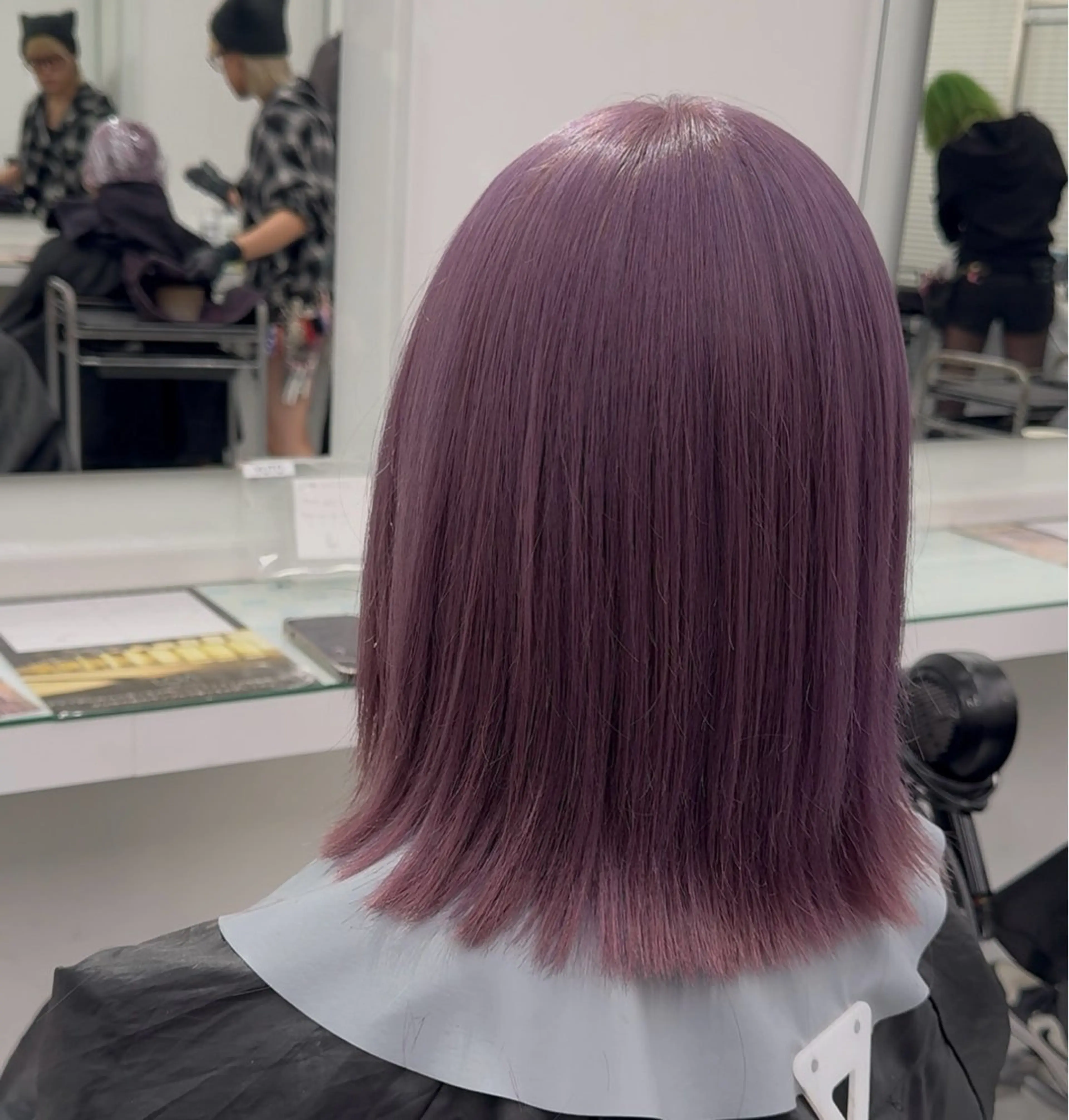 ロング カラー ヘアアレンジ ヘアカラー トリートメント ヘッドスパ ヘアセット 透け上品ハイトーン 職人ゆうと🤍のヘアスタイル