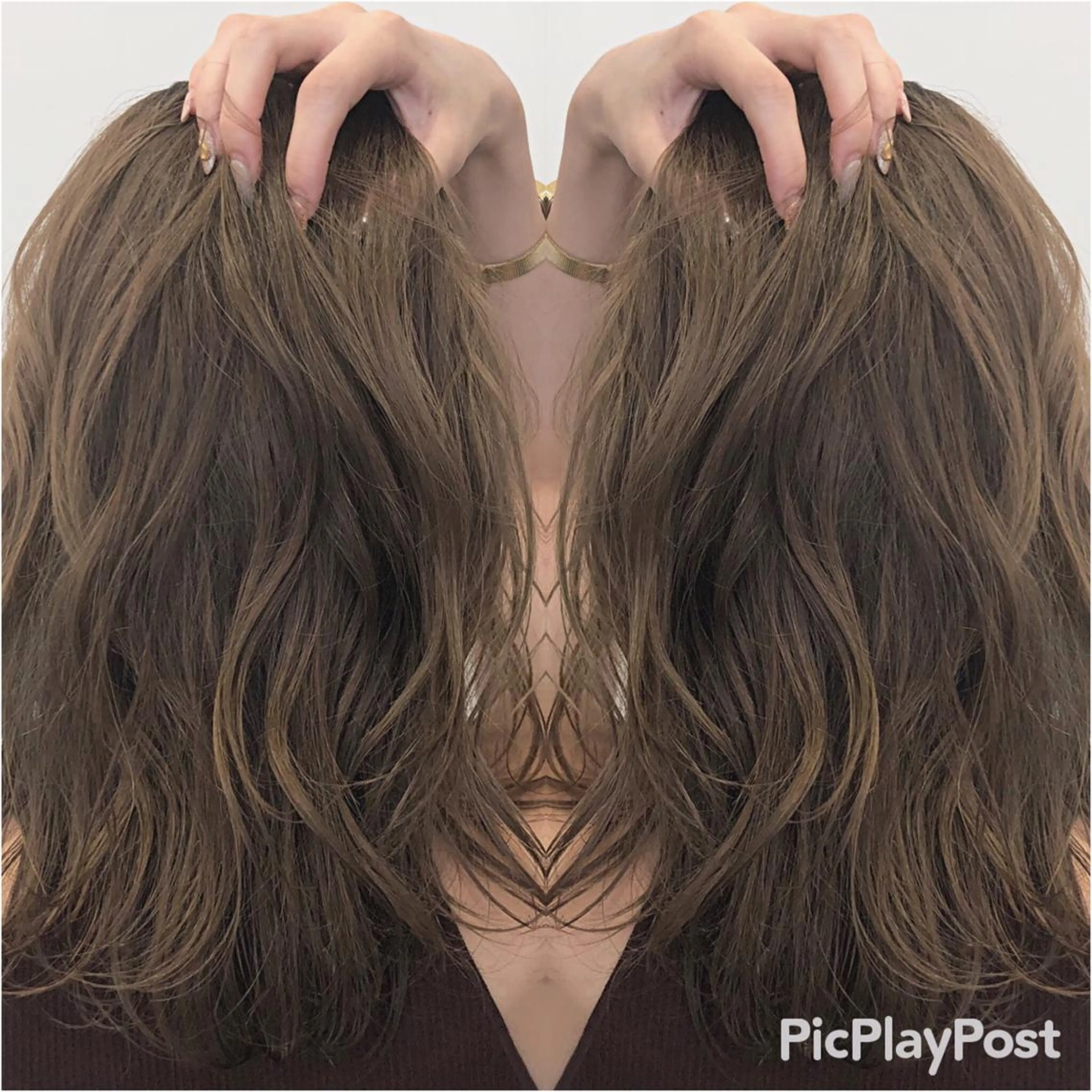 セミロング GLROW haruhiのヘアスタイル