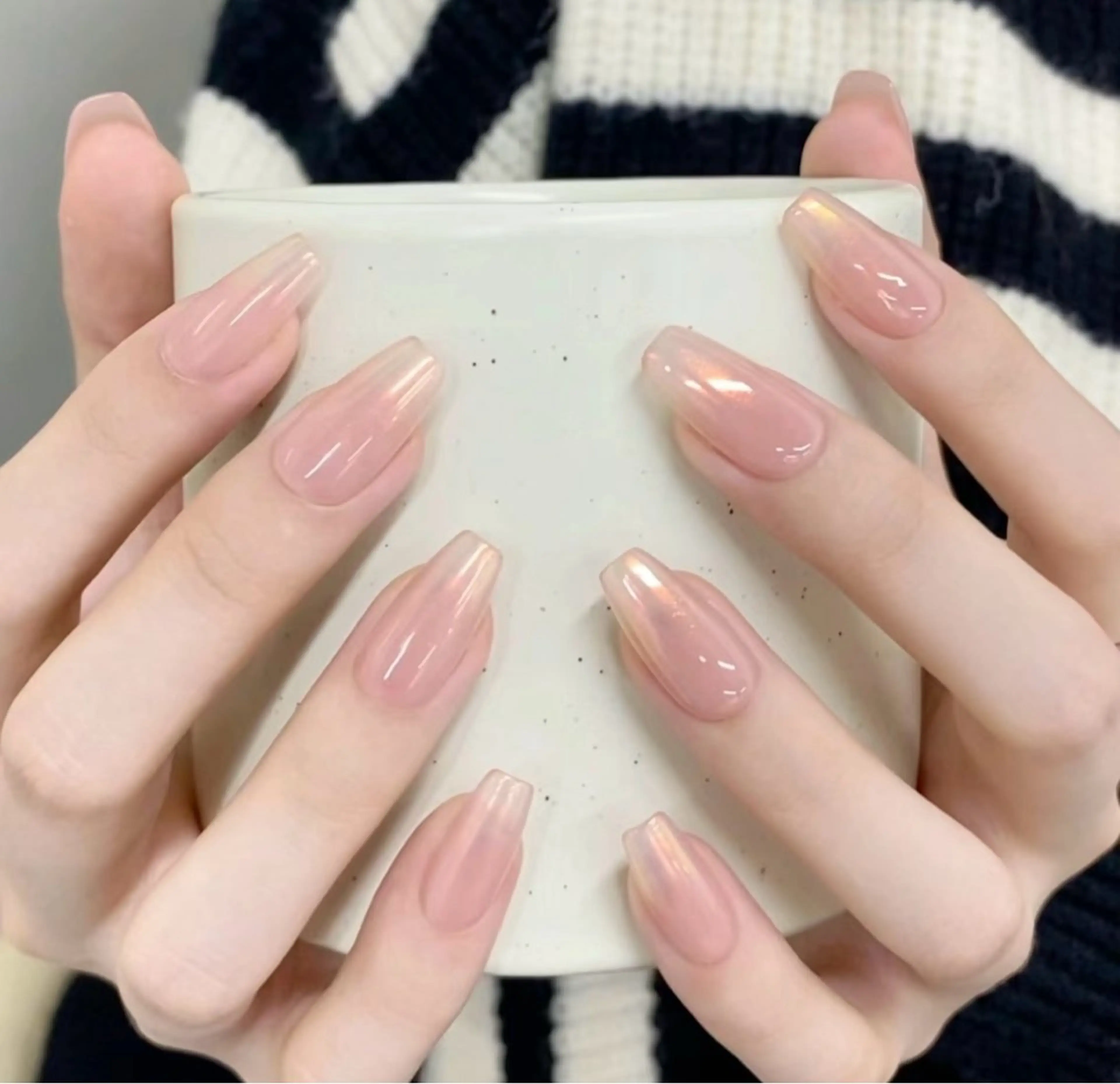 【ハンド】❤️オーロラデザインorミラーネイルの写真