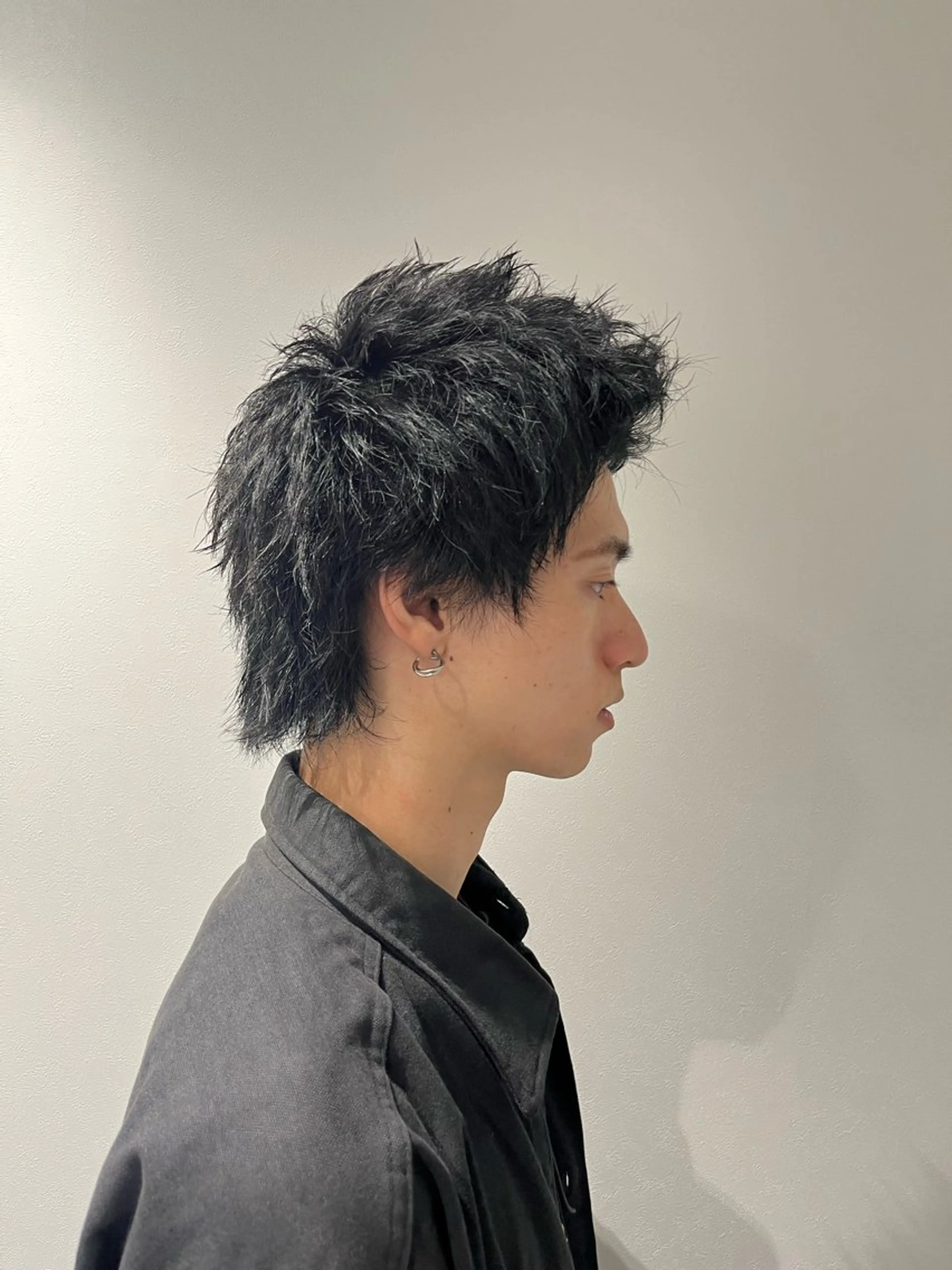 メンズ 刈り上げ メンズウルフカット ウルフカット カット メンズ特化美容師 水野友貴のヘアスタイル