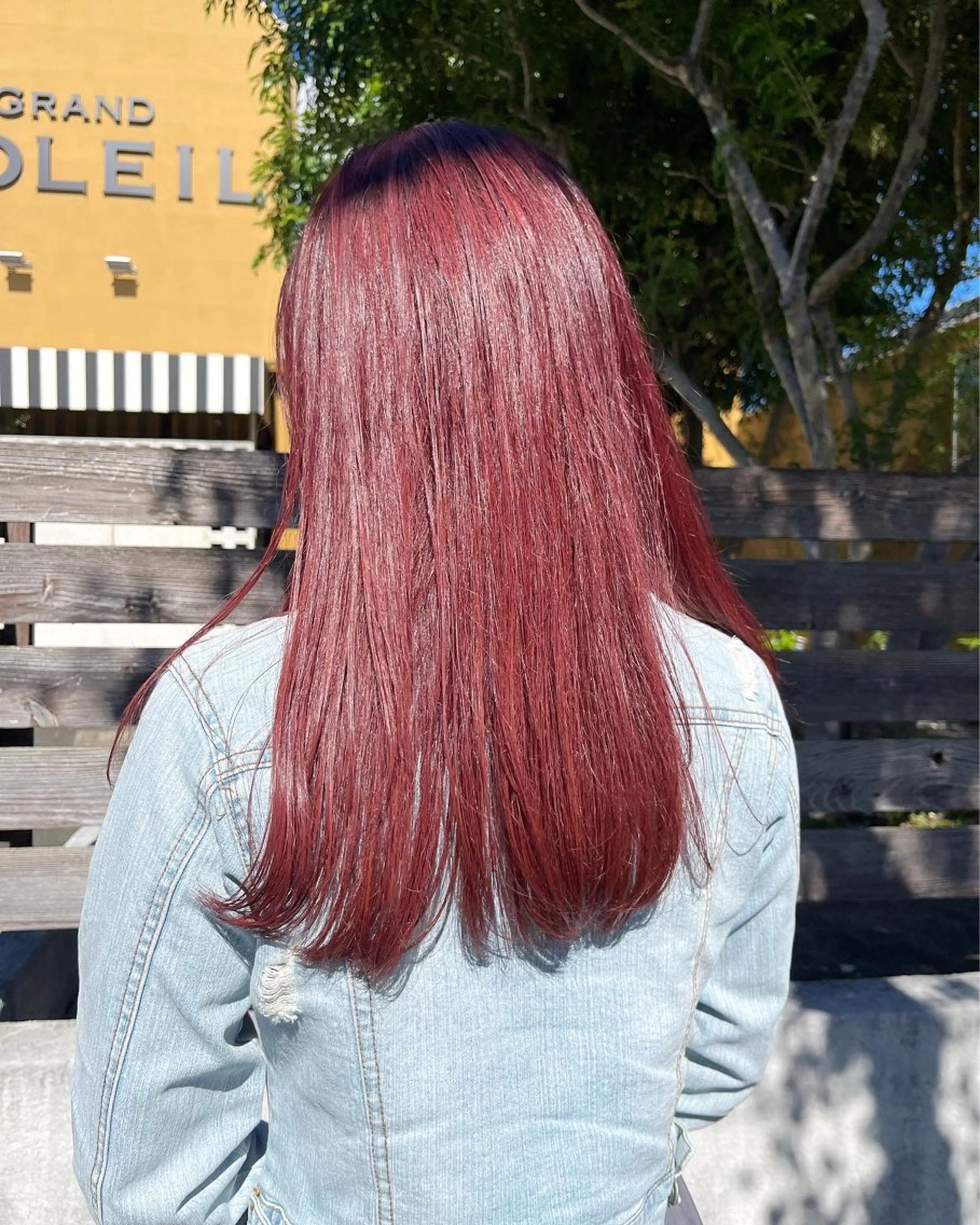 セミロング カラー パーマ ヘアアレンジ ちひろ /似合わせカラーのヘアスタイル