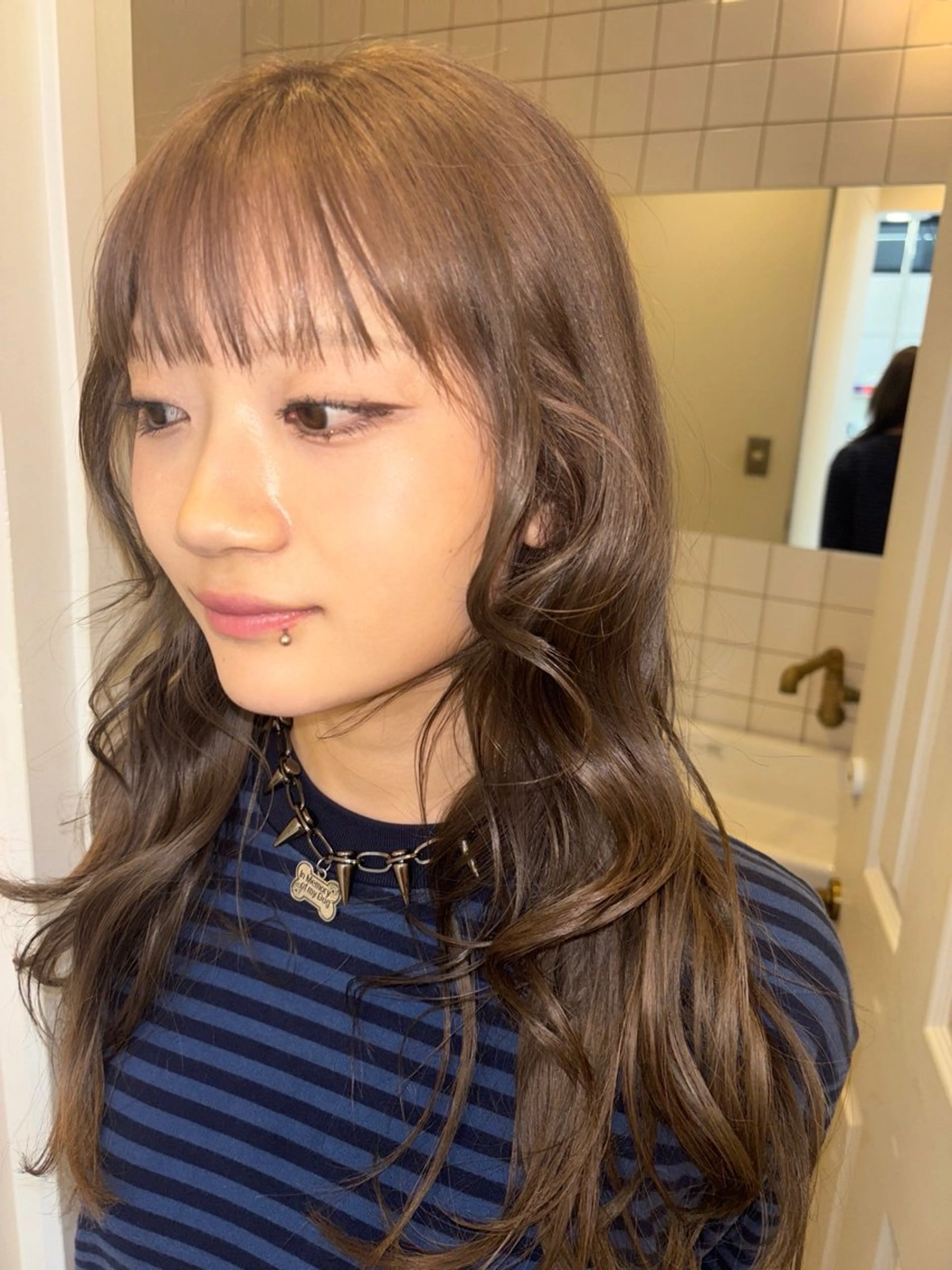 ロング ヘアカラー runa/パーマ /ブリーチモデルのヘアスタイル