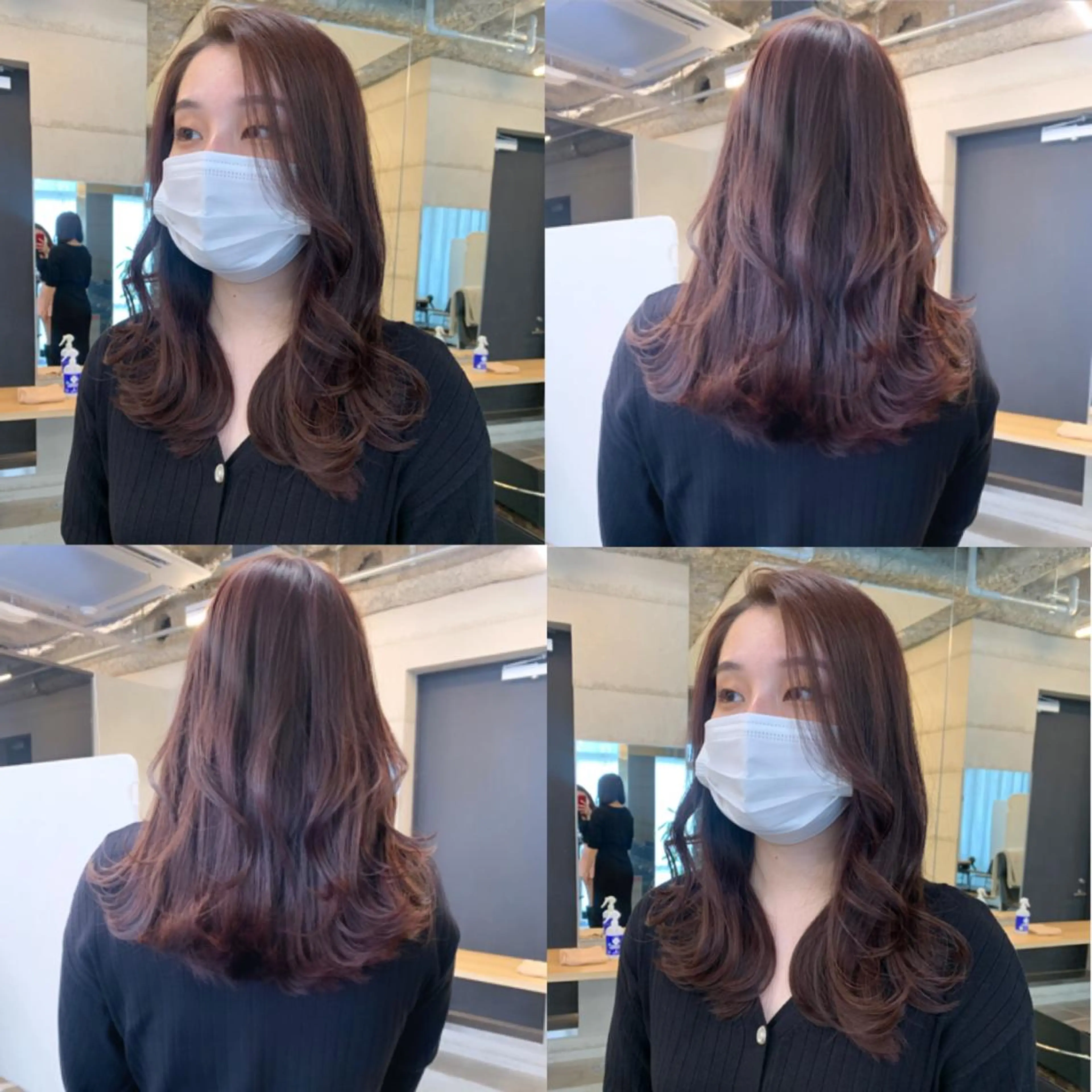 ミディアム カラー 透明感/オリーブ/ グレージュ/YUKAのヘアスタイル