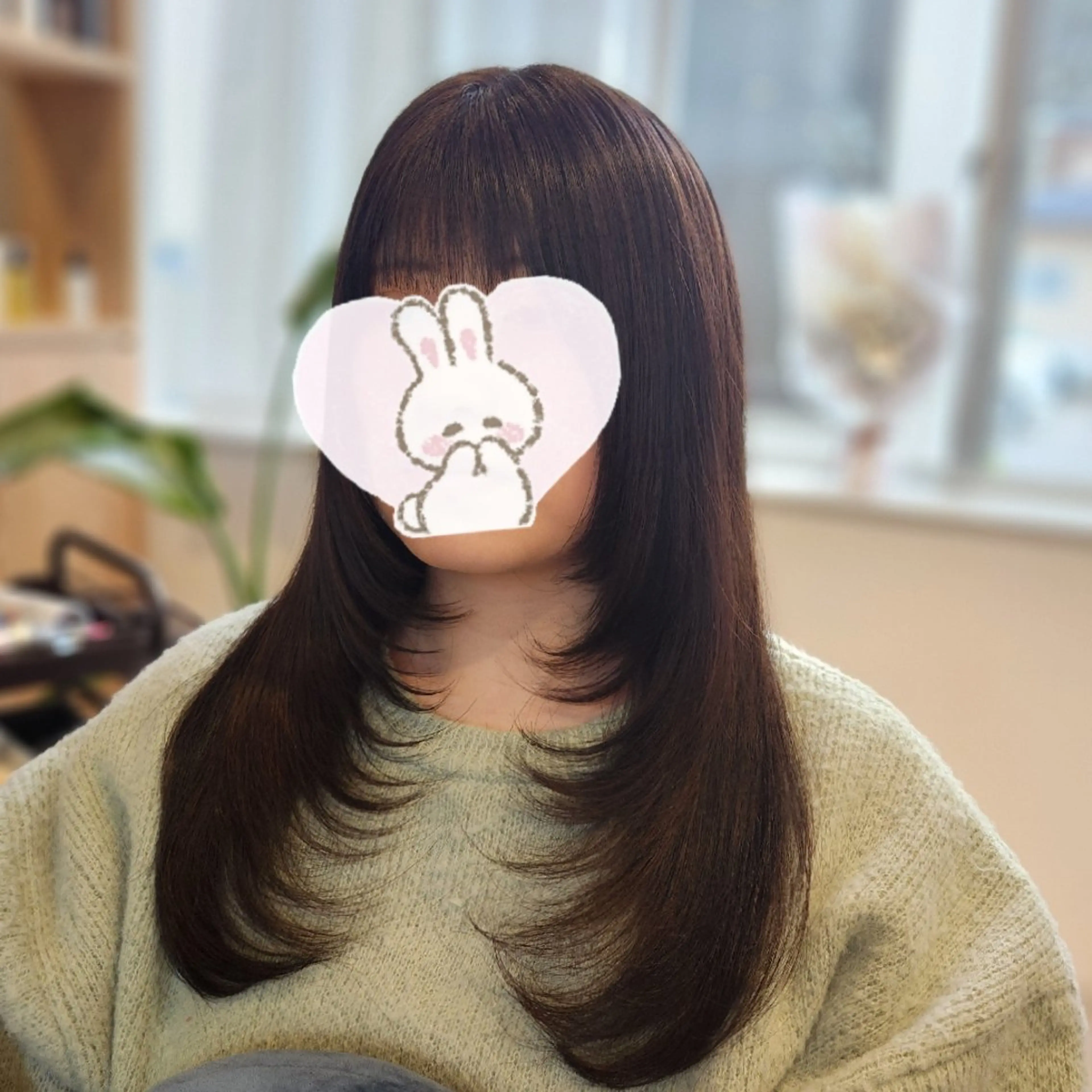 ロング カラー レイヤーカット O.hair designers所属・シールエクステ🎀 ホシノ🕒ユウカのヘアスタイル