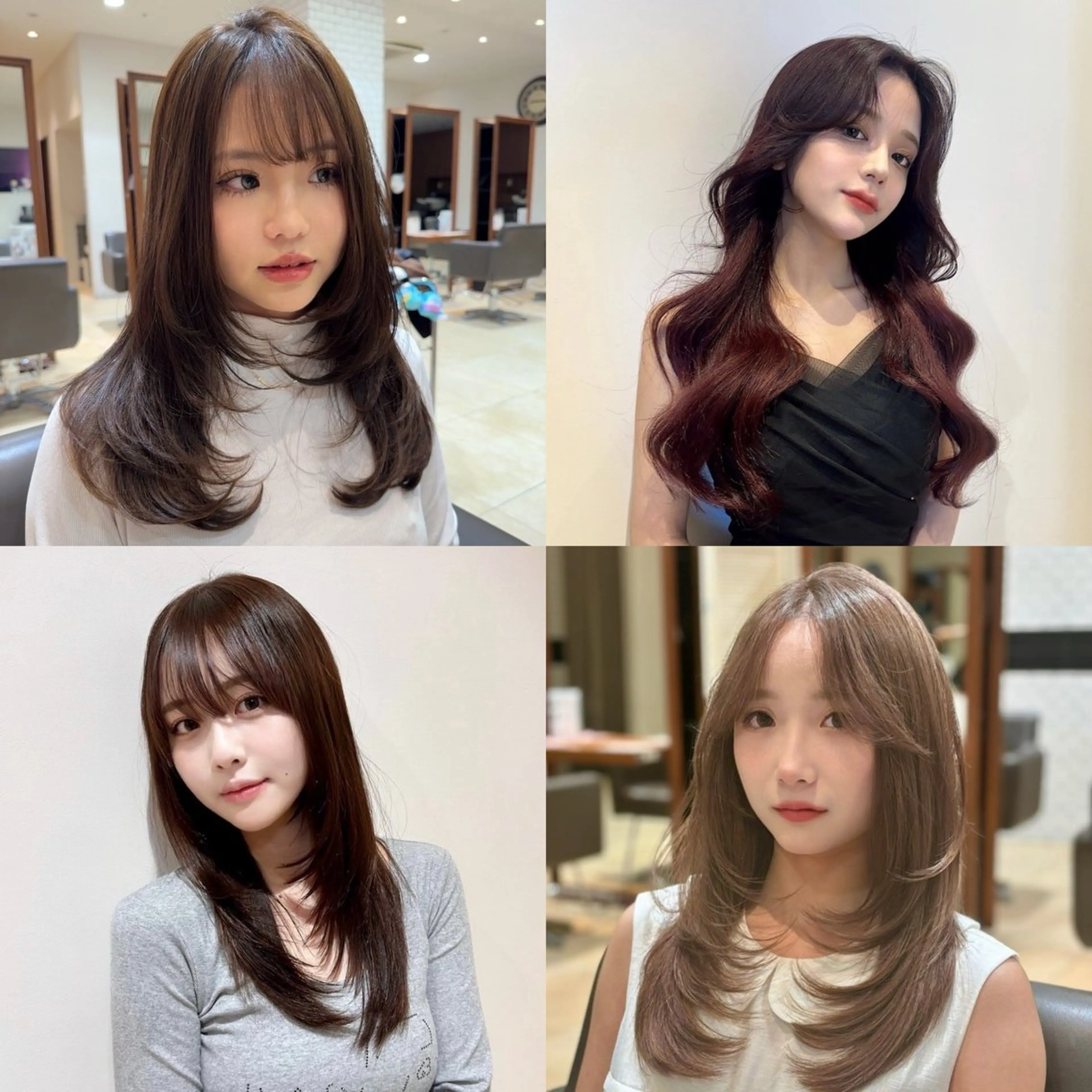 【当日限定】レイヤーカット＋カラー＋4stepトリートメント　心斎橋/レイヤーカット/髪質改善/韓国の写真