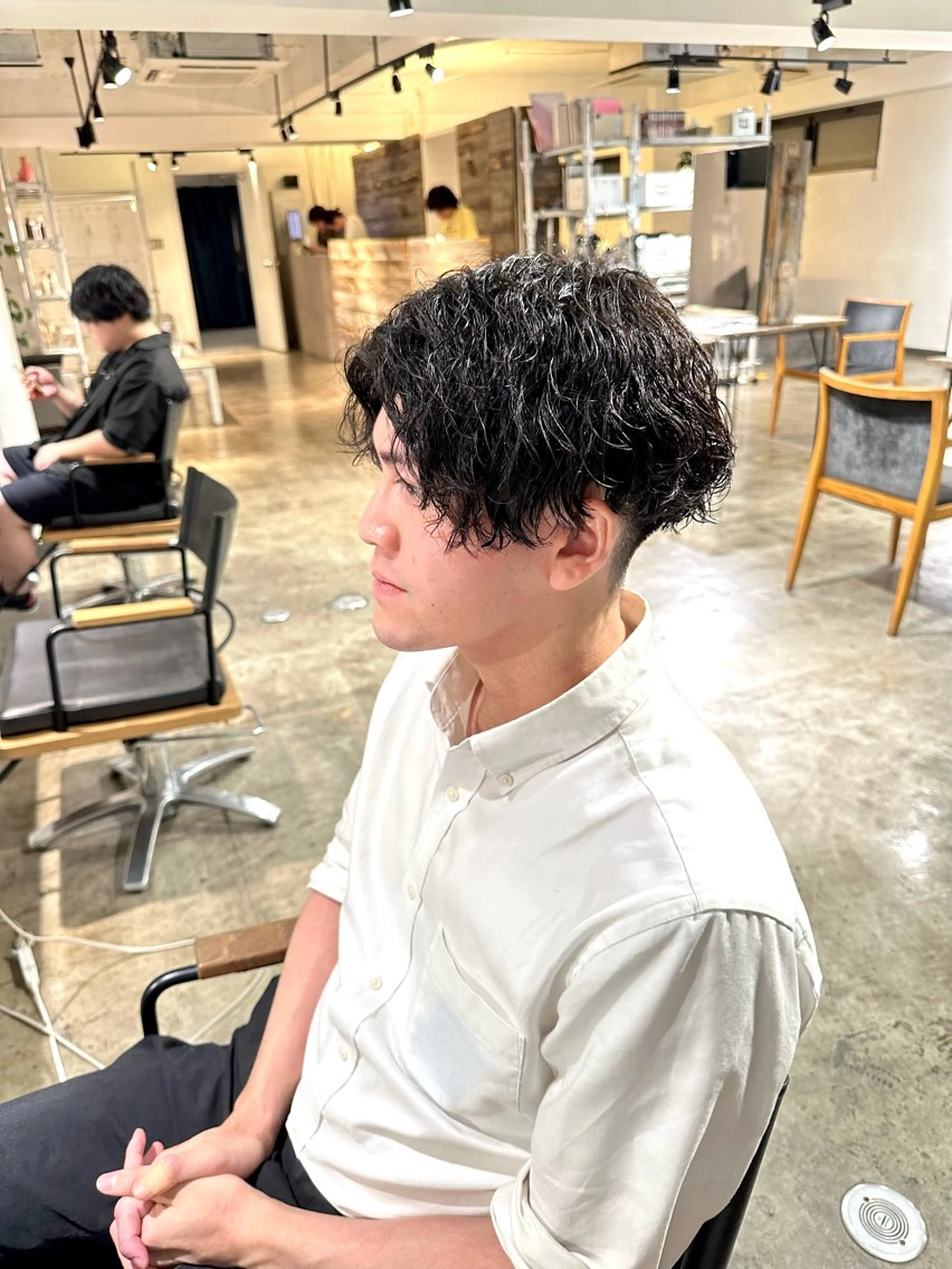 メンズ マッシュ メンズパーマ メンズツイストパーマ 波巻きパーマ ツイストパーマ 骨格補正施術/メンズ 専門美容師/YUYAのヘアスタイル