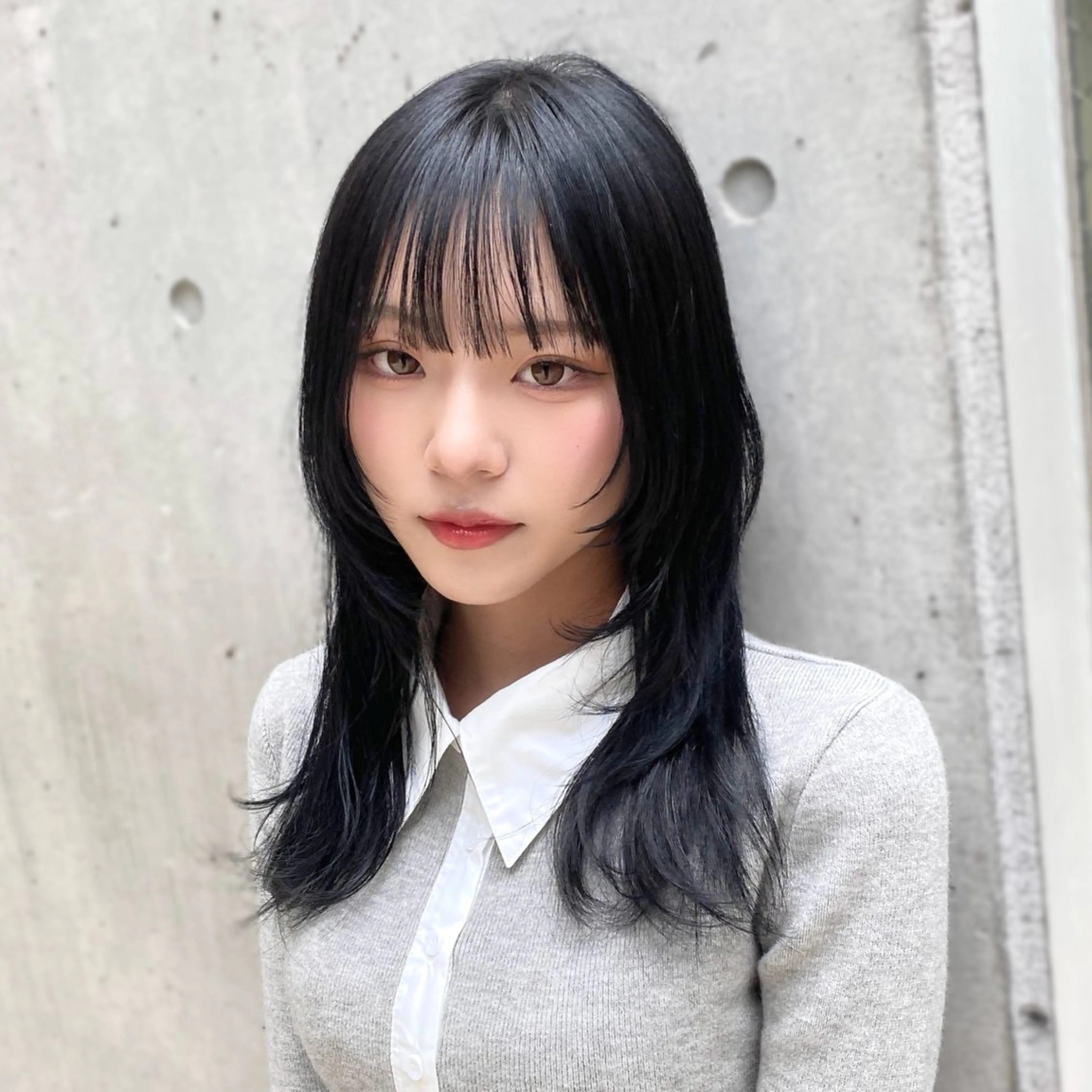 ミディアム カラー 韓国風ヘア ウルフカット ✨ハッシュカット✨ ユウキ✨のヘアスタイル