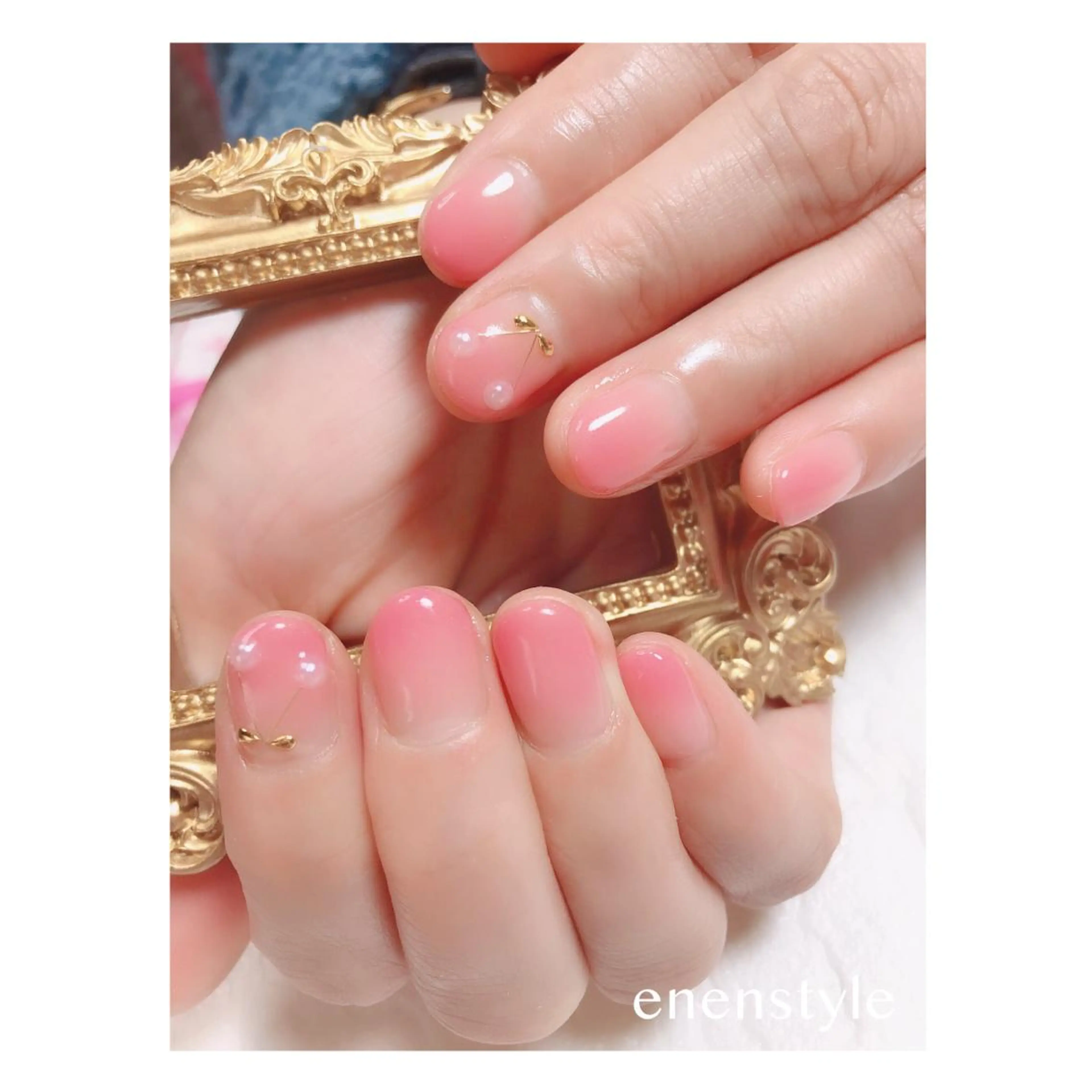 ショート ネイル ジェルネイル グラデーション ニュアンスネイル オフィスネイル ワンカラーネイル ハンドネイル 👑enen style👑のネイルデザイン