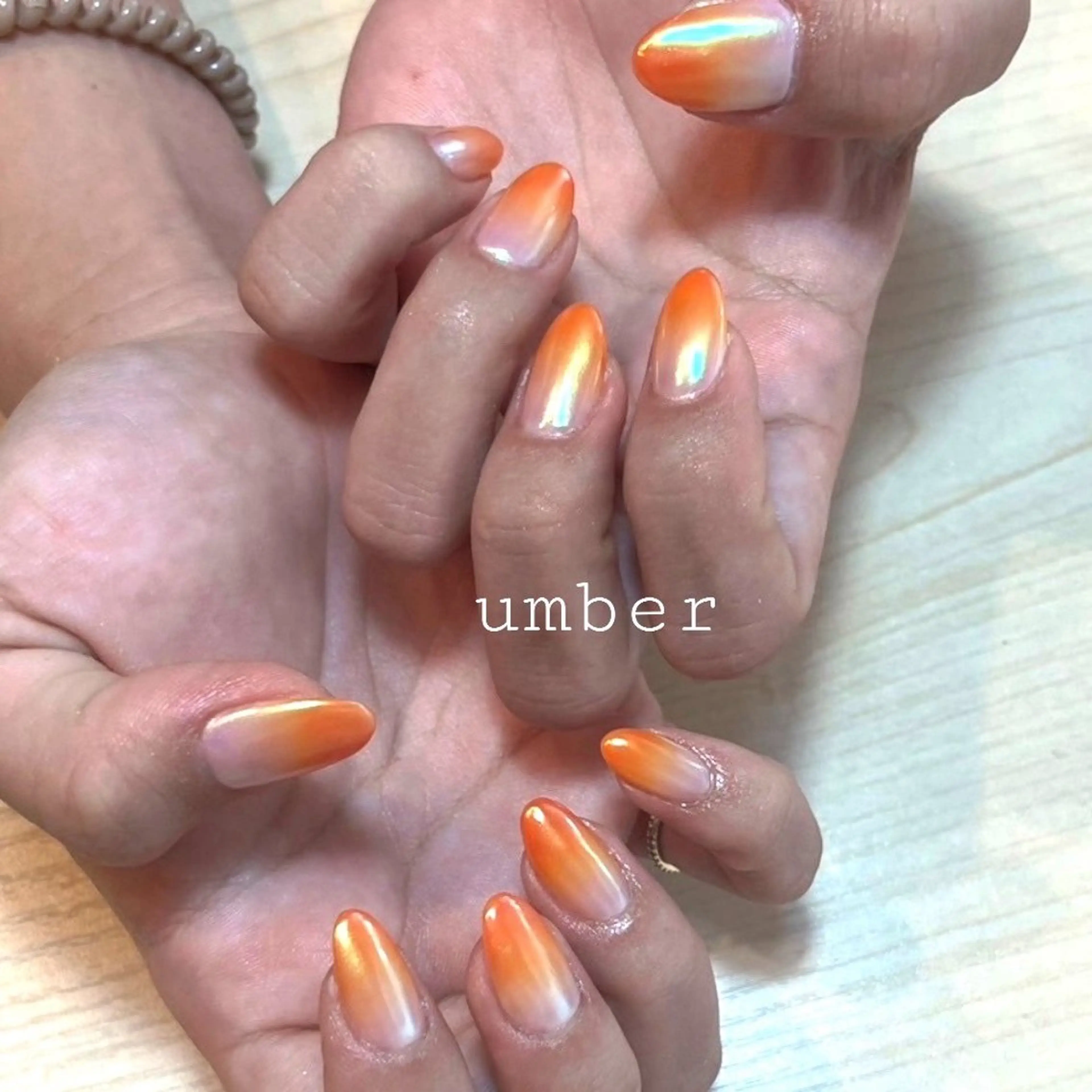 ネイル ハンドネイル umber 三茶1分のネイルデザイン