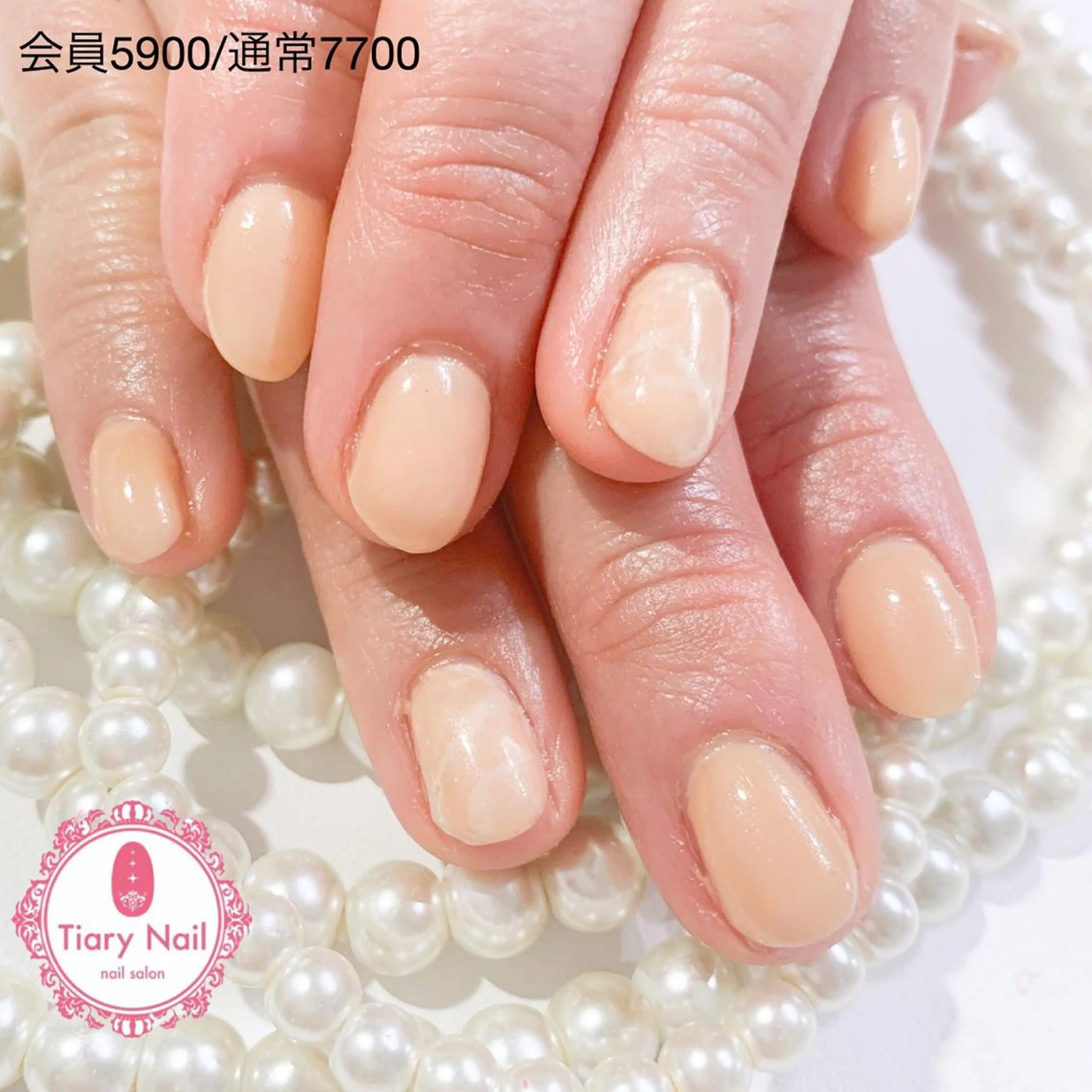 ネイル 桜ネイル 長さ出し オフィスネイル スカルプネイル シンプルネイル 💗🪽Tiary Nail🪽💗のネイルデザイン