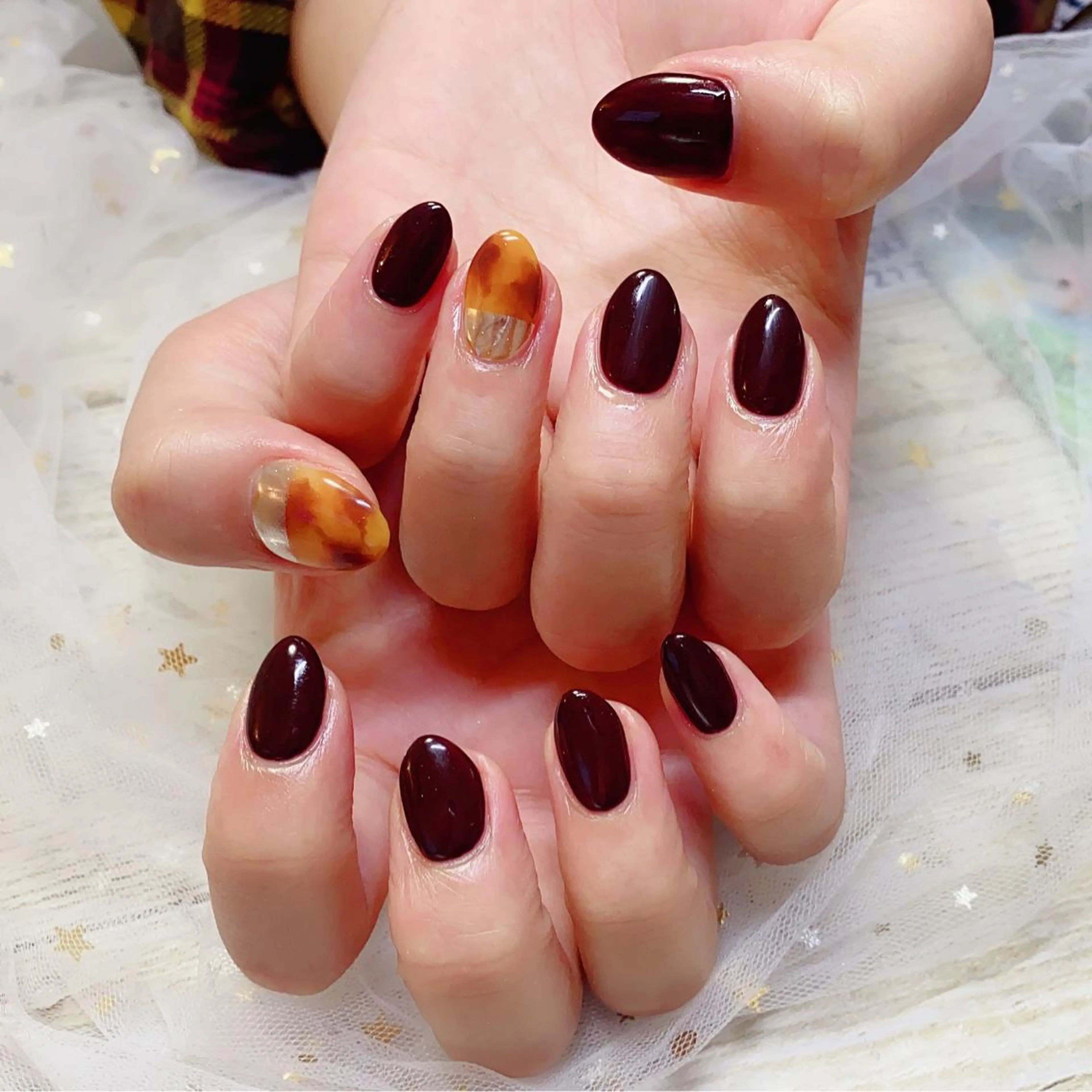 ロング カラー ネイル Q Free nailsのネイルデザイン