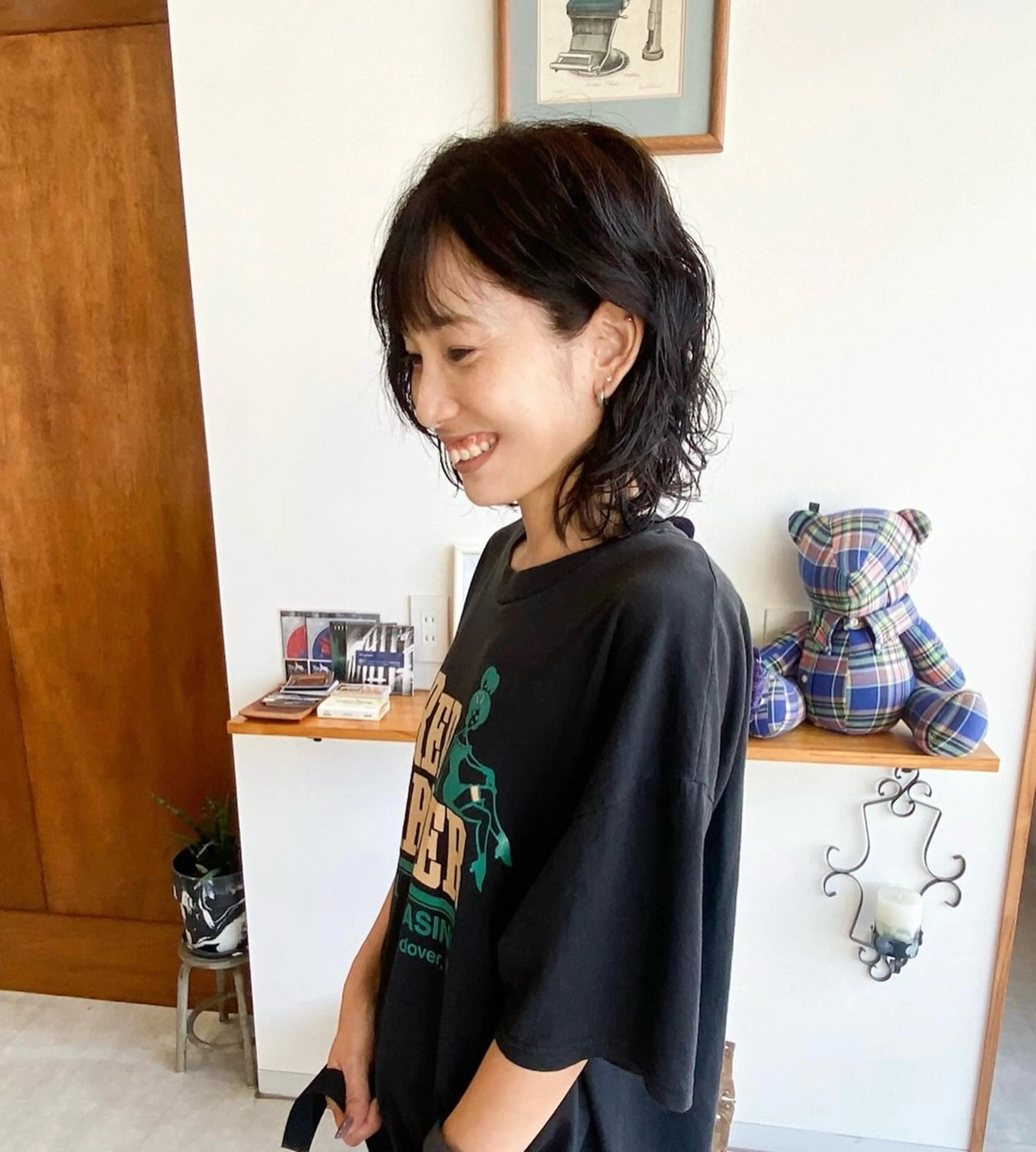 ミディアム ミディアムパーマ くせ毛 it.所属・it. Arisaのヘアスタイル