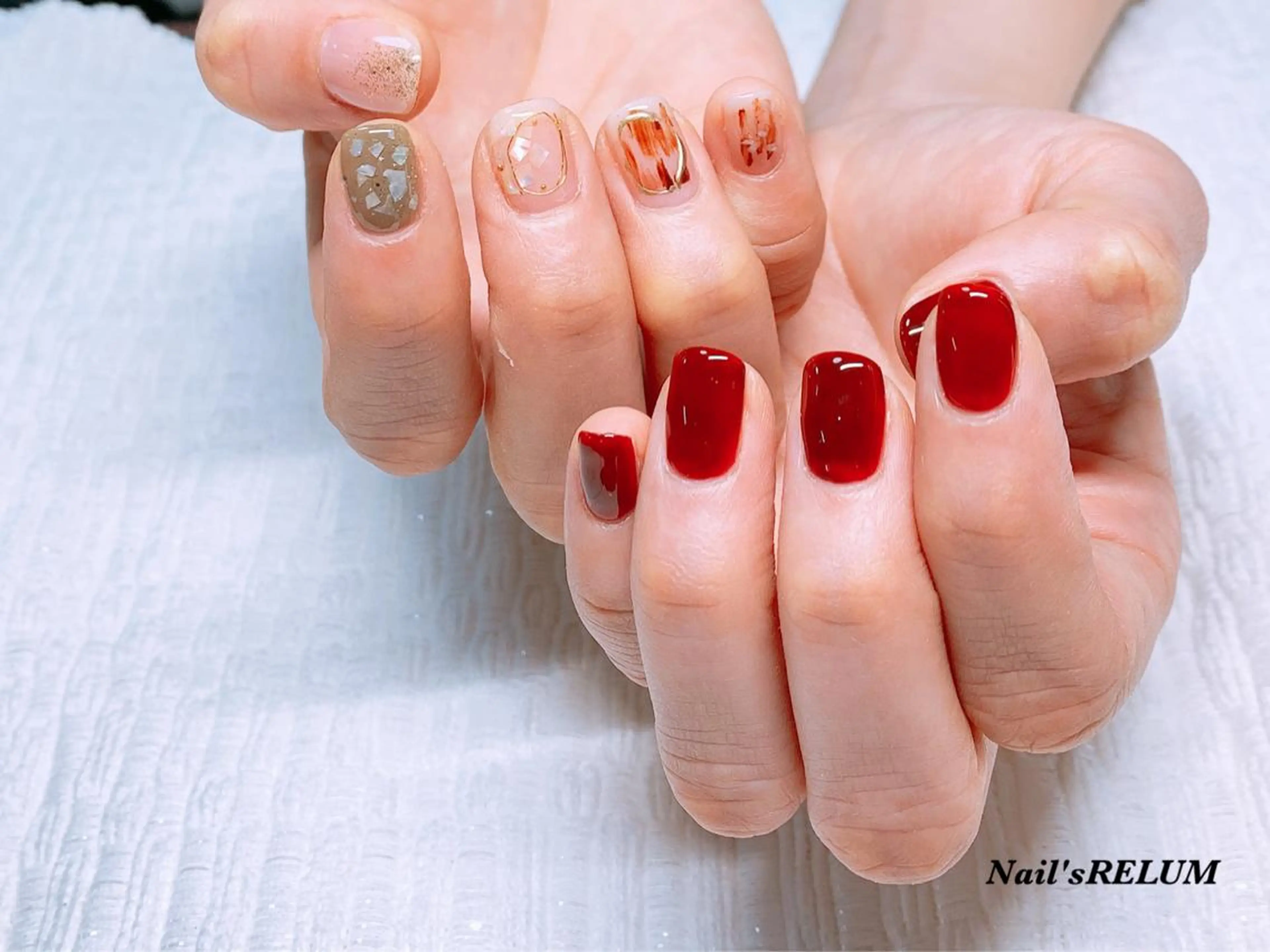 ネイル アートネイル ハンドネイル THECOLORS所属・近貞 莉奈のネイルデザイン