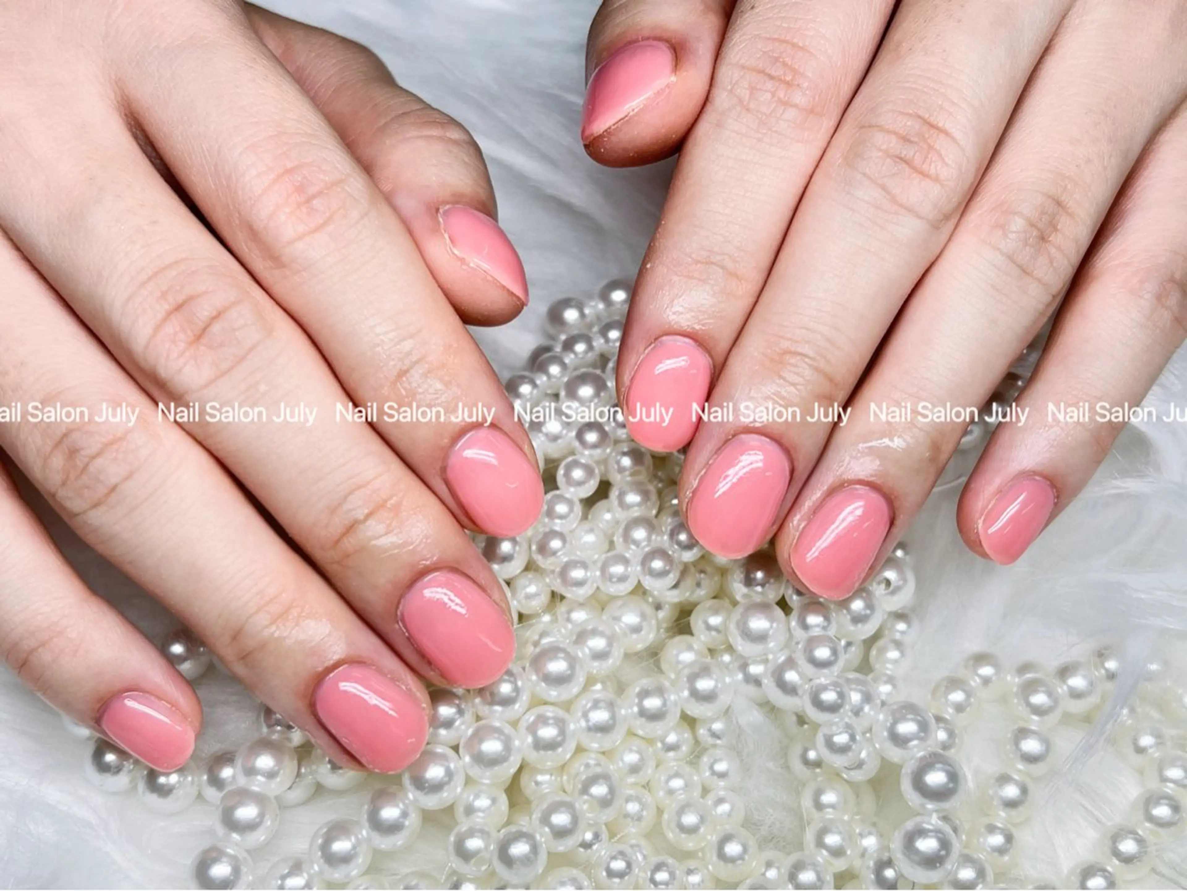 ネイル アートネイル オーロラネイル ジェルネイル ガーリー キラキラネイル July モモのネイルデザイン