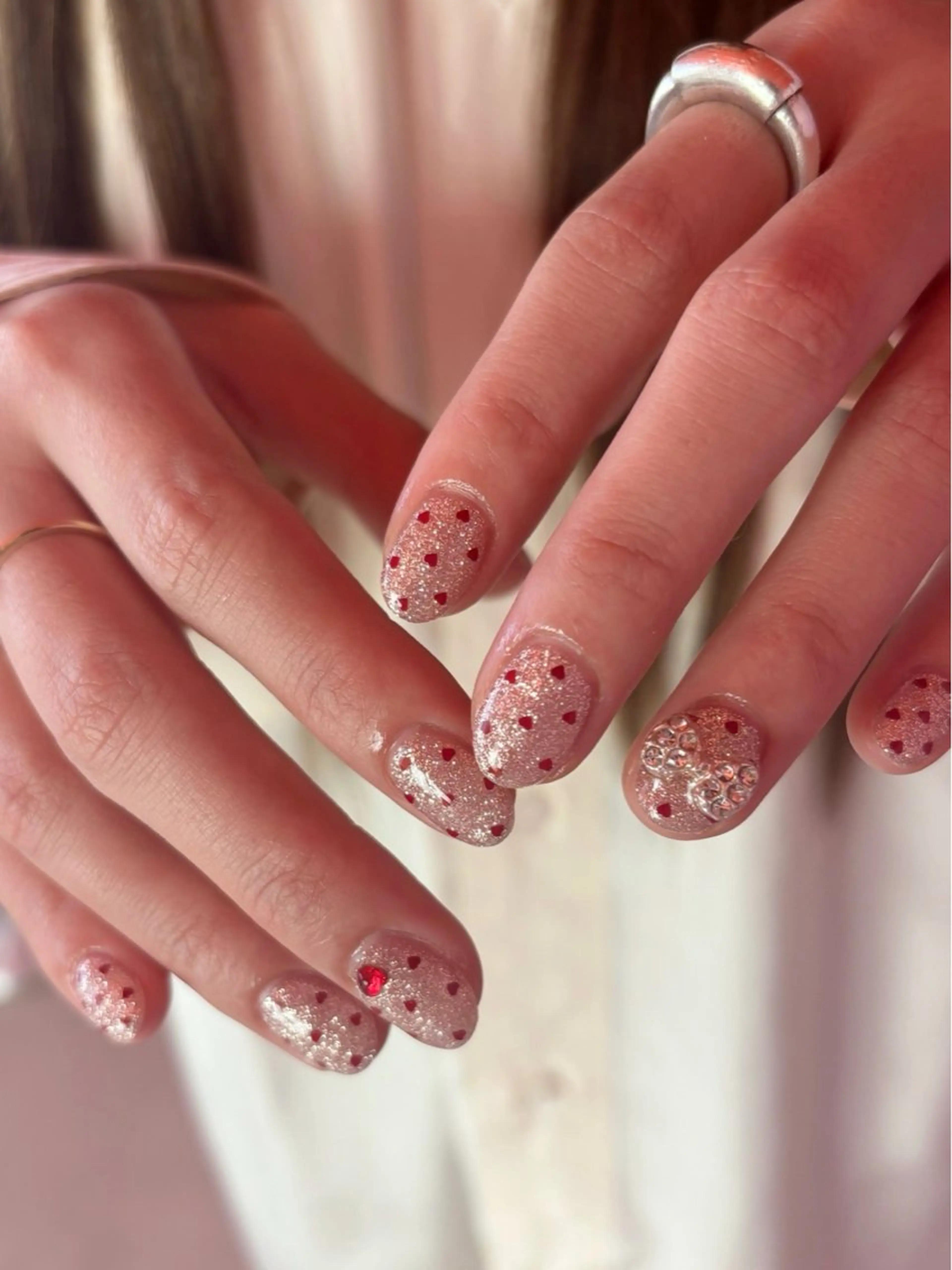 ネイル ハンドネイル AQUA ໒꒱ ‧₊˚のネイルデザイン