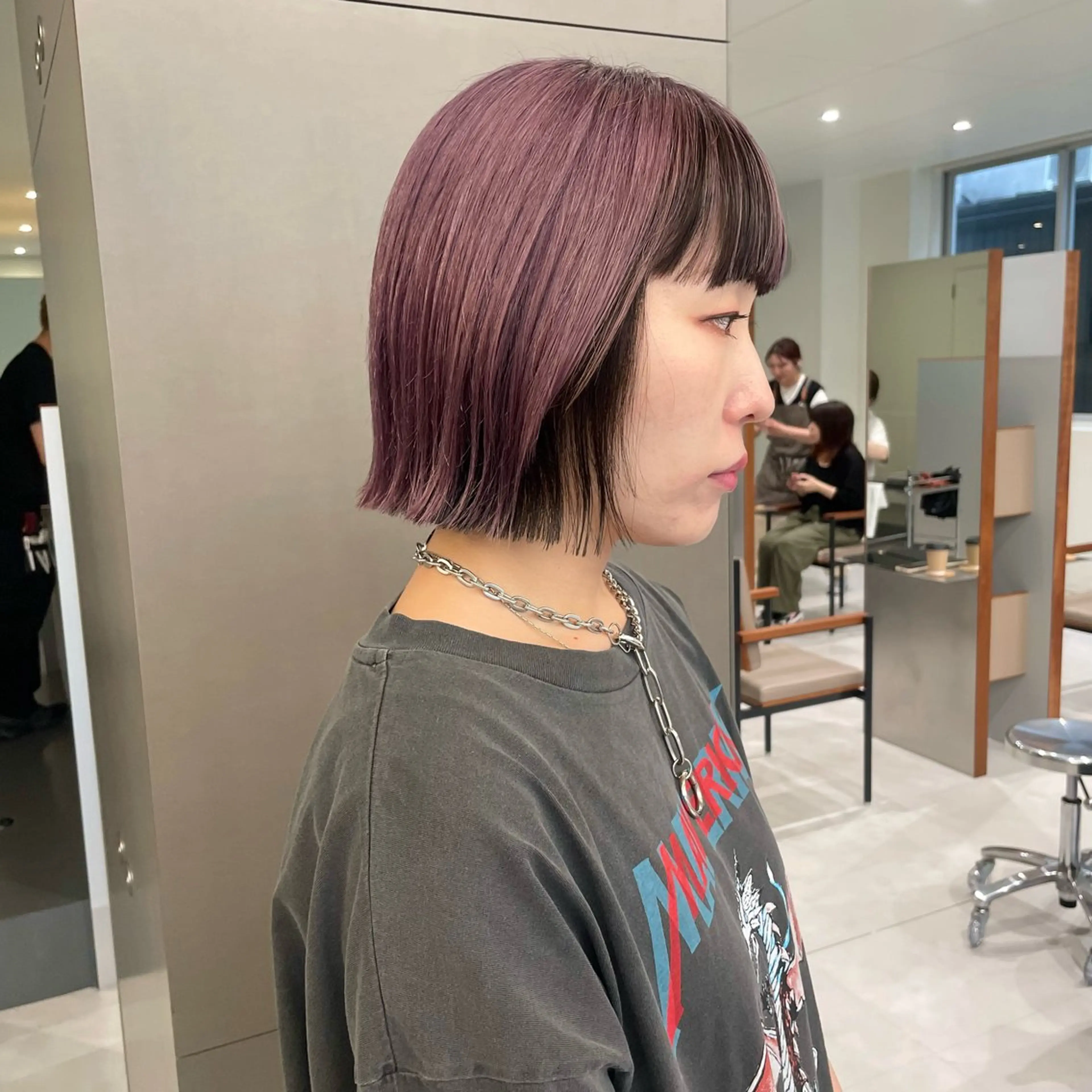 【インナーデザインご相談ください◎】カット+インナーカラー+トリートメント　ポイントブリーチ込み🎶　レイヤー、暖色の写真