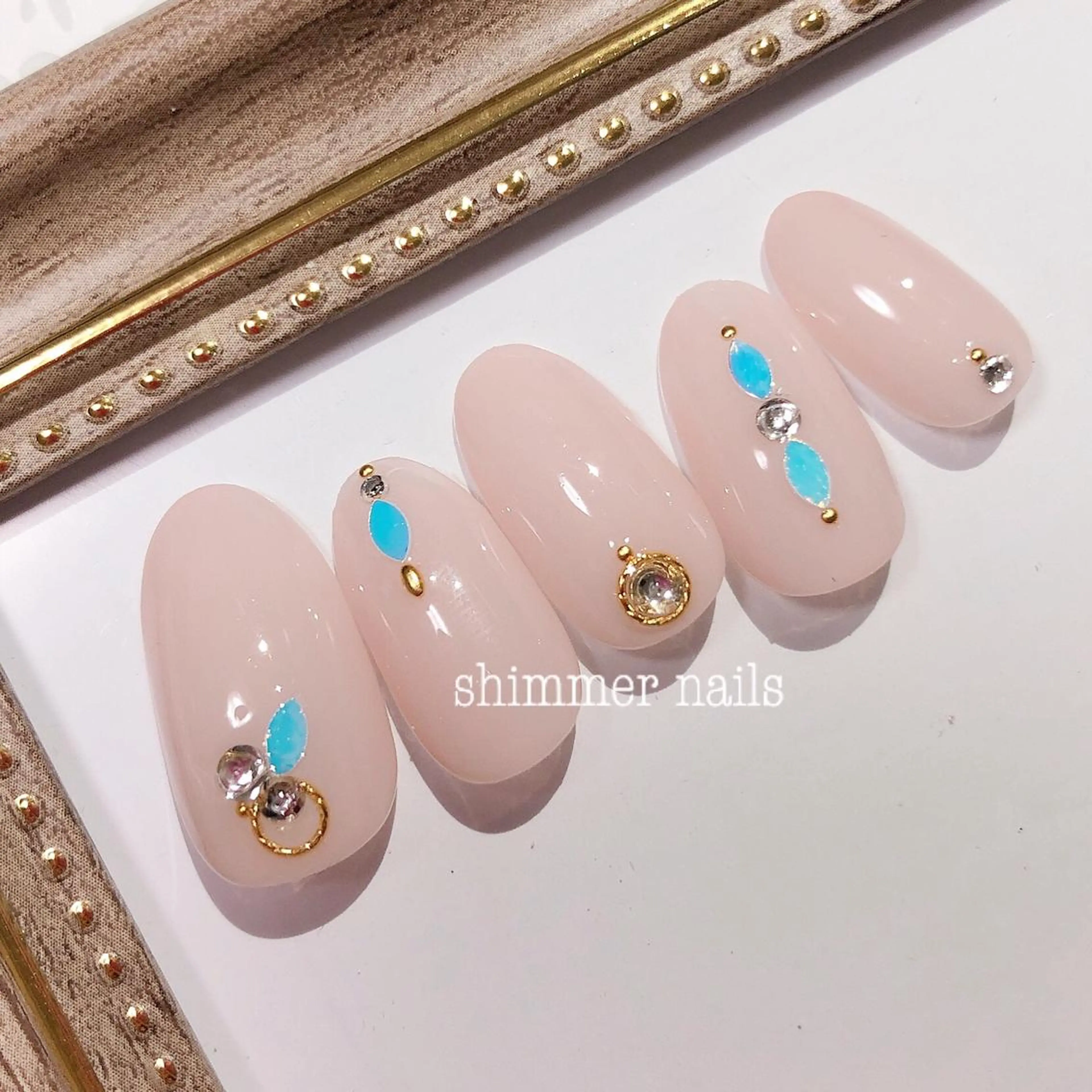 ネイル シンプルネイル フットネイル shimmer nailsのネイルデザイン