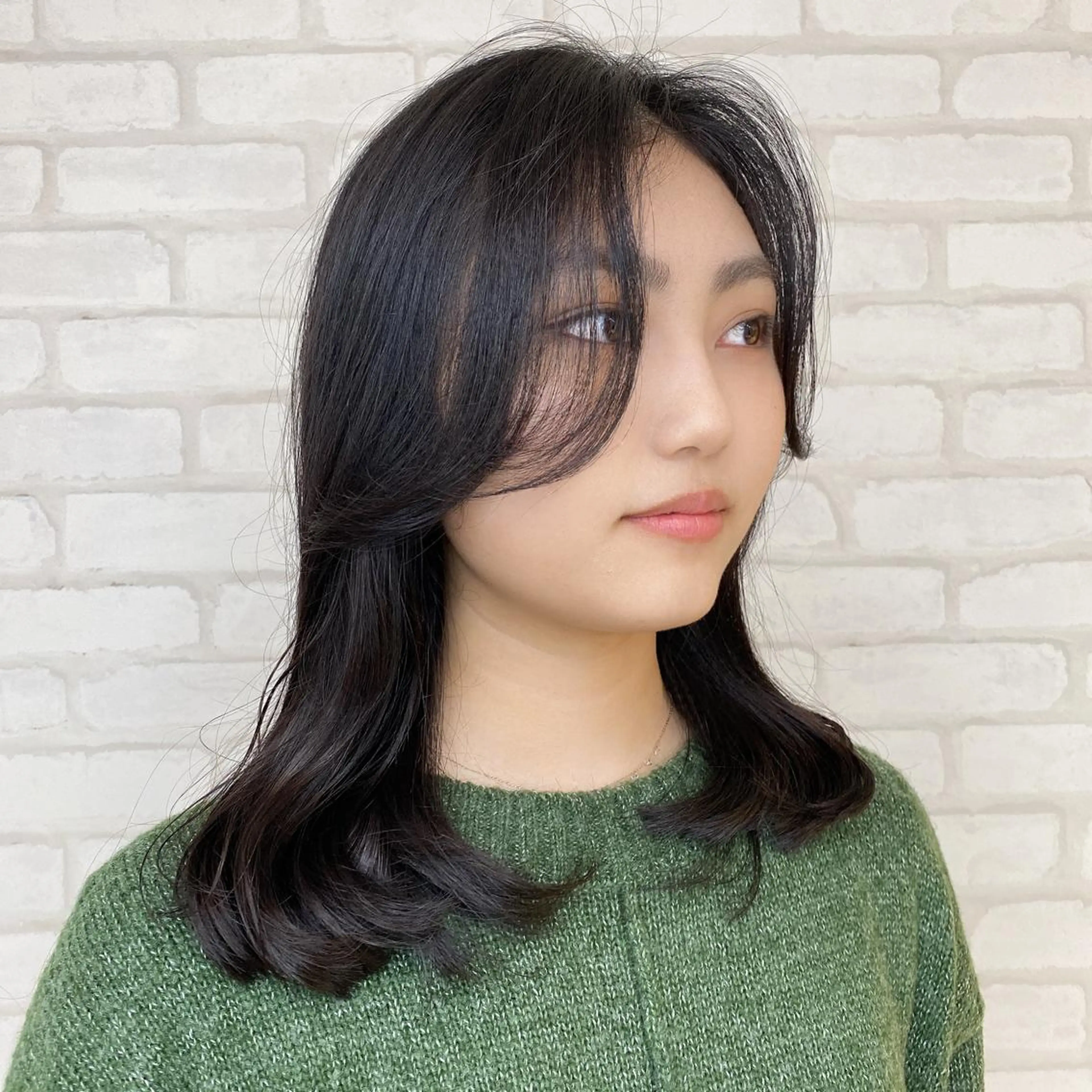 ミディアム パーマ abilita AZUSAのヘアスタイル