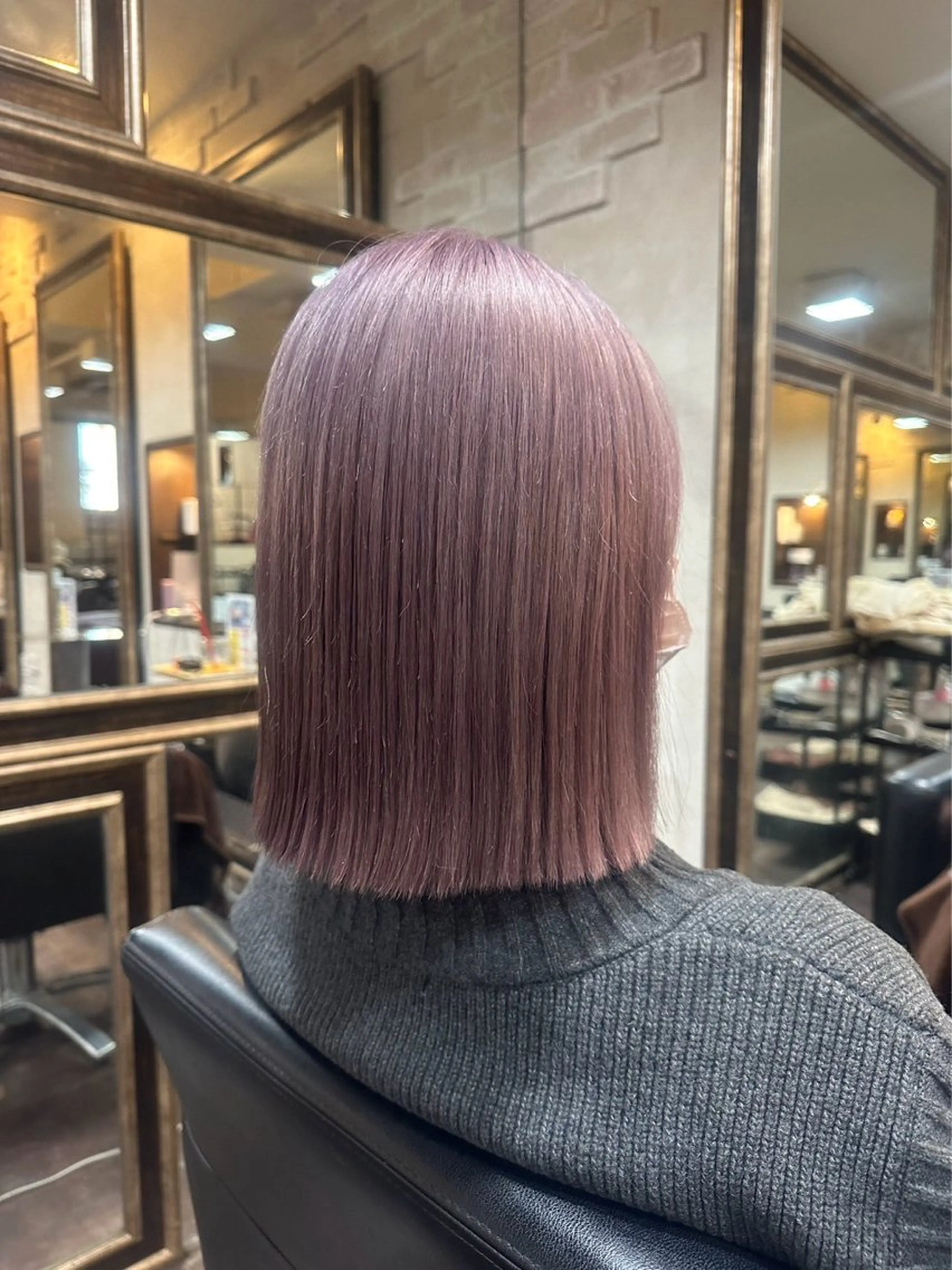 ミディアム ボブ LaBless/北浜 プラザのヘアスタイル