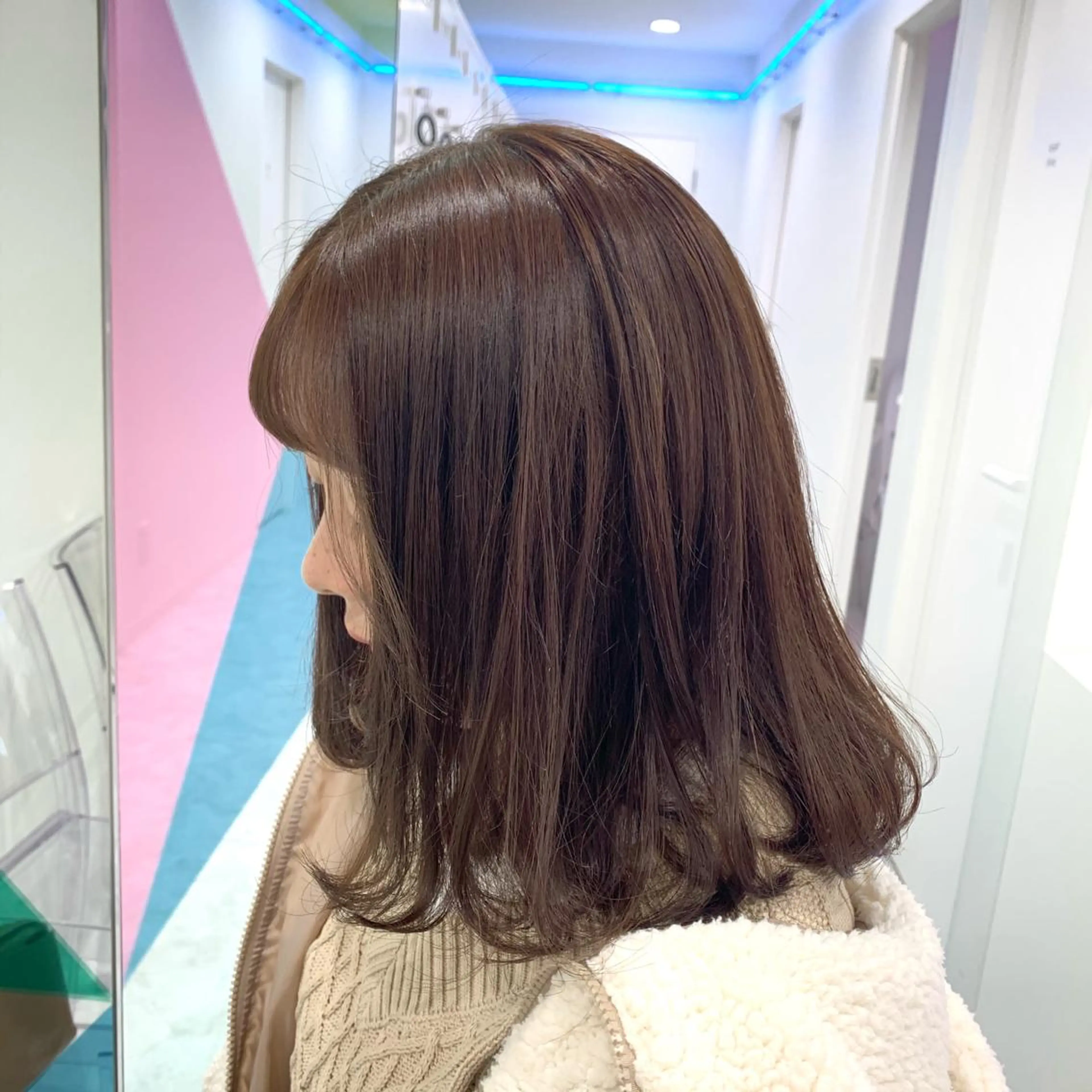 ミディアム カラー ヘアアレンジ GO TODAY SHAiRE SALON  原宿verno店所属・完全💗マンツーマン marinのヘアスタイル