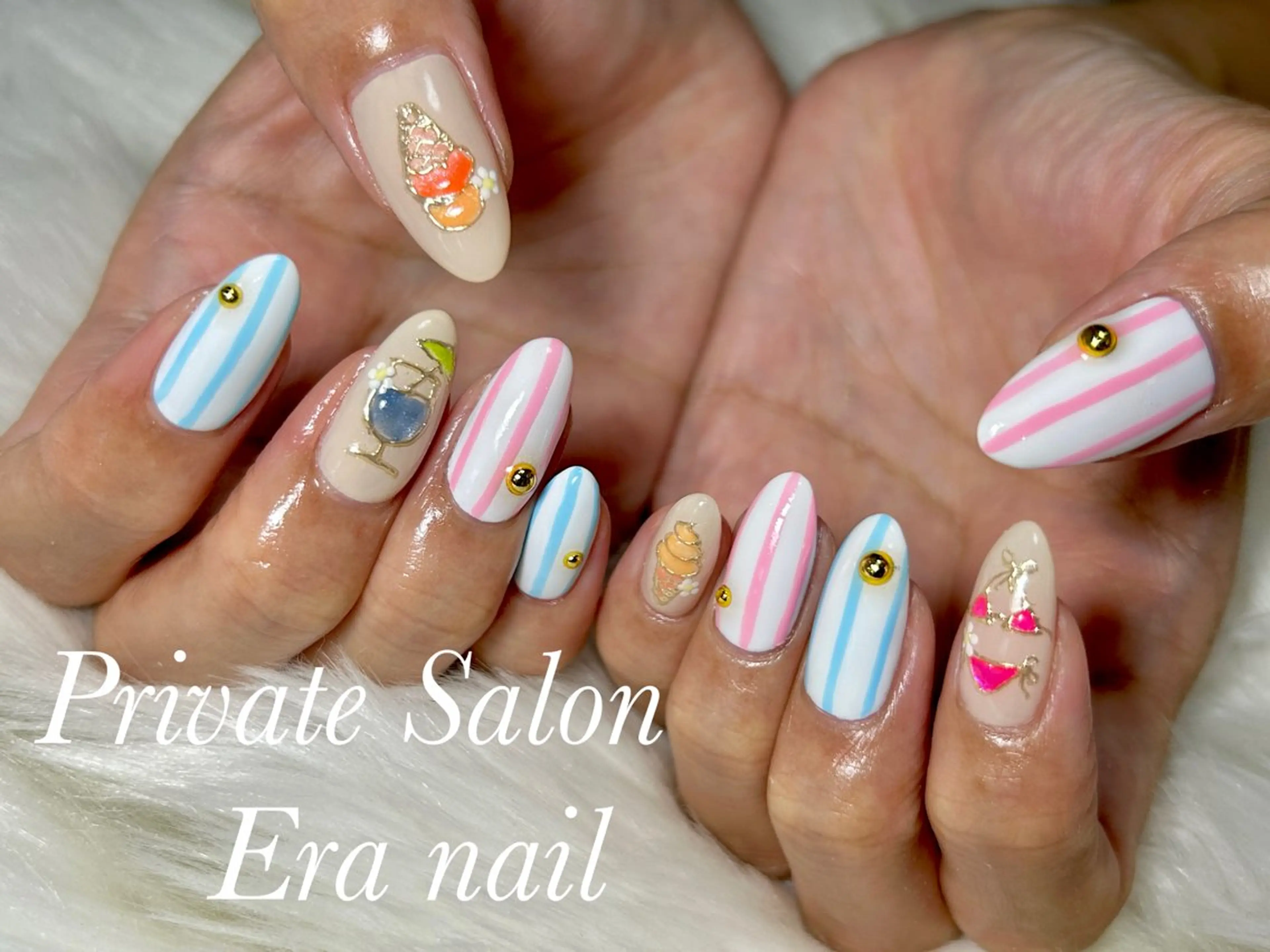 ネイル 持ち込み ハンドネイル Era nailのネイルデザイン