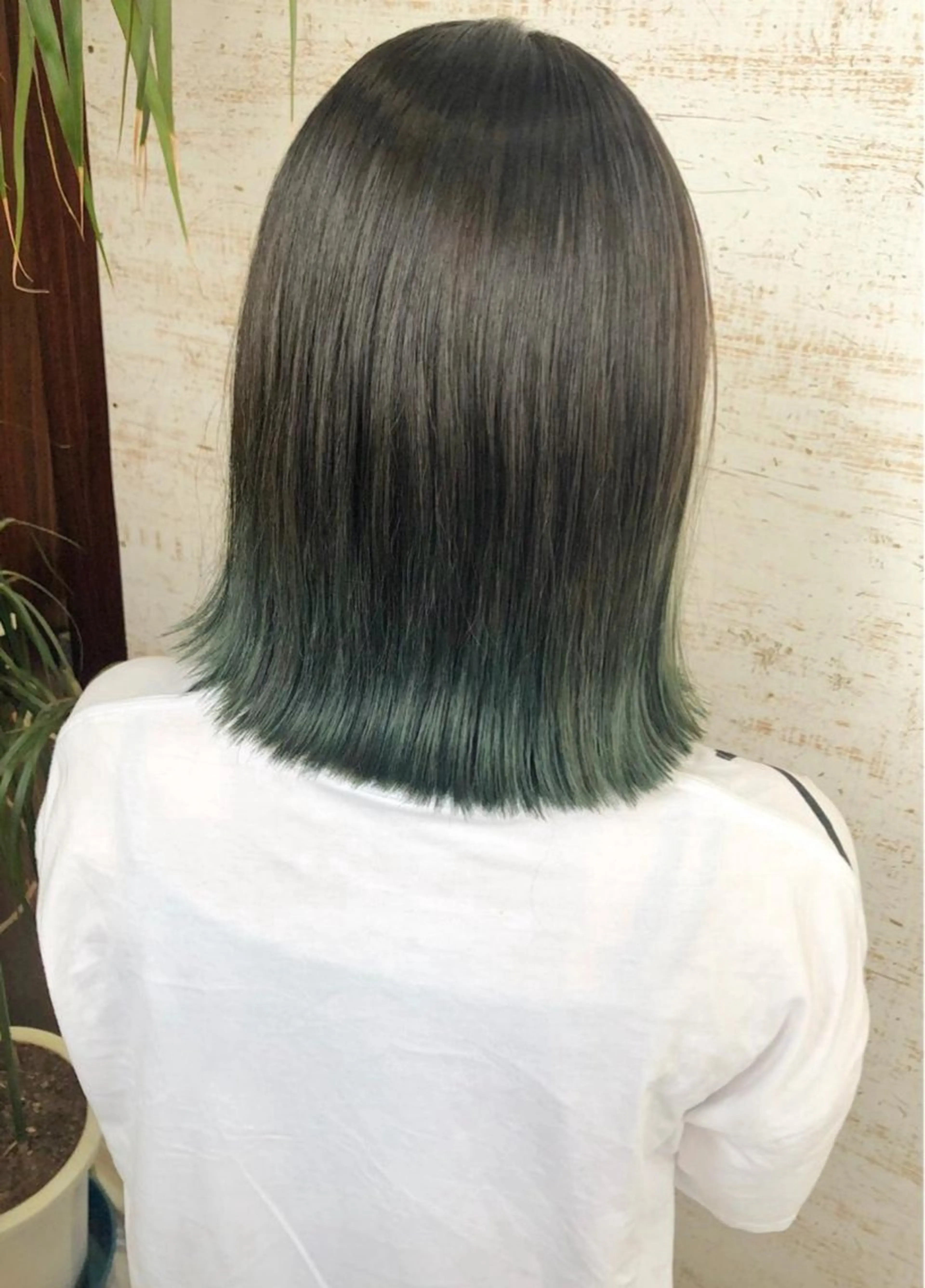 ミディアム カラー ヘアカラー トリートメント ケアブリーチ /髪質 改善/古橋圭史郎のヘアスタイル