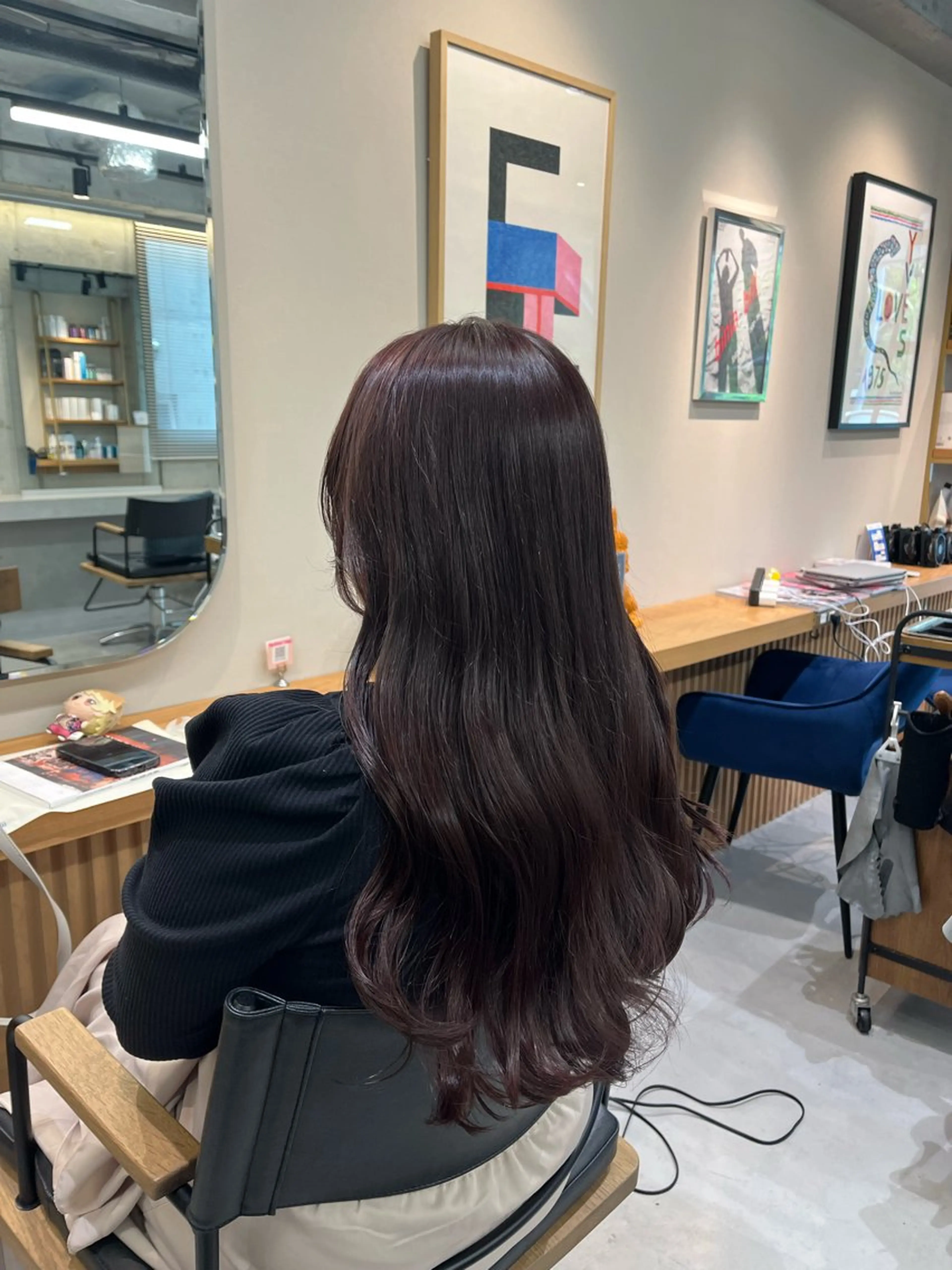 リタッチ＋オンカラー＋シャンプーブロー＋ヘッドスパの写真