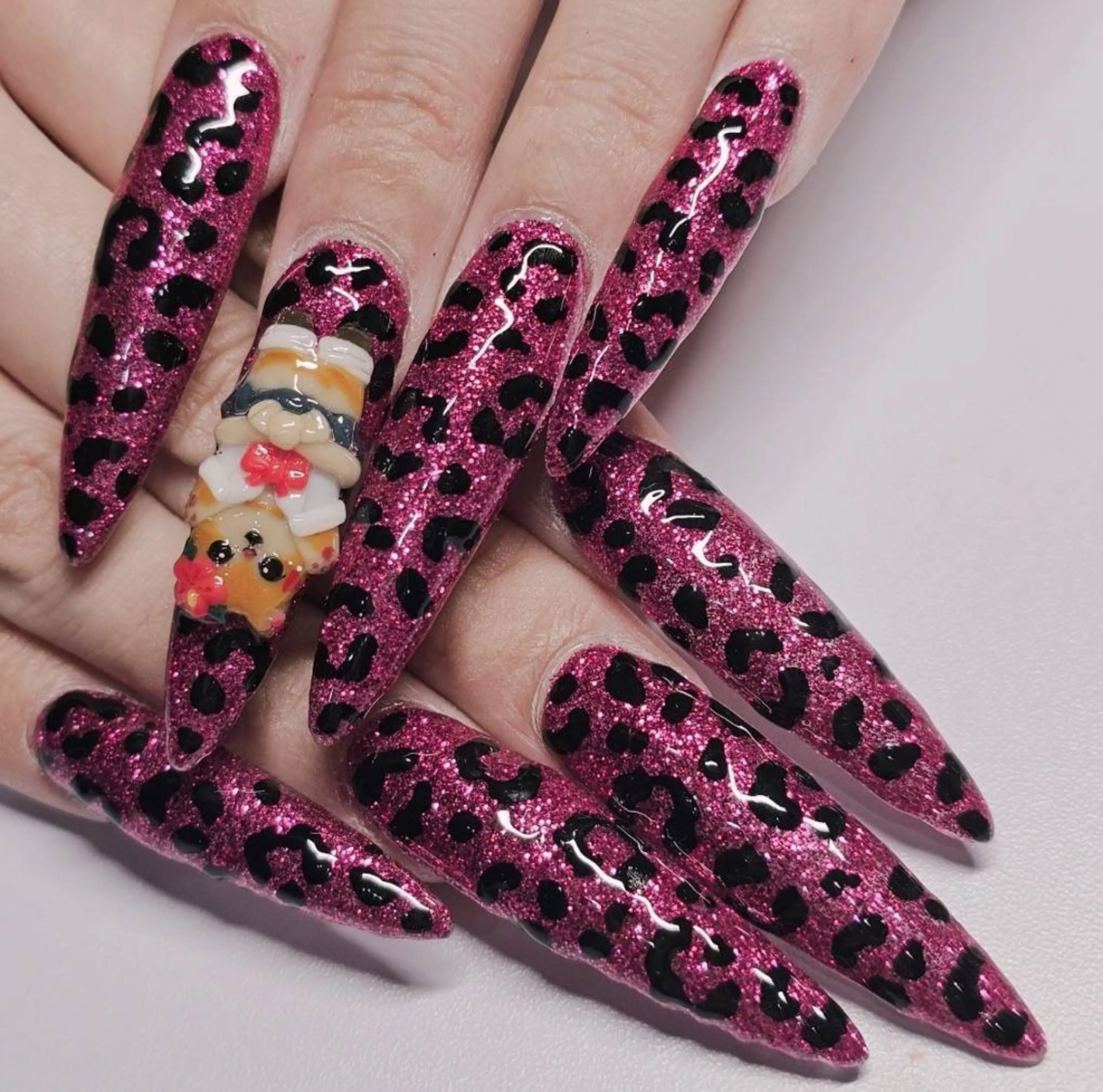 ネイル アートネイル ラメ(グリッター) ピンク ハンドネイル よしだ ひろきのネイルデザイン