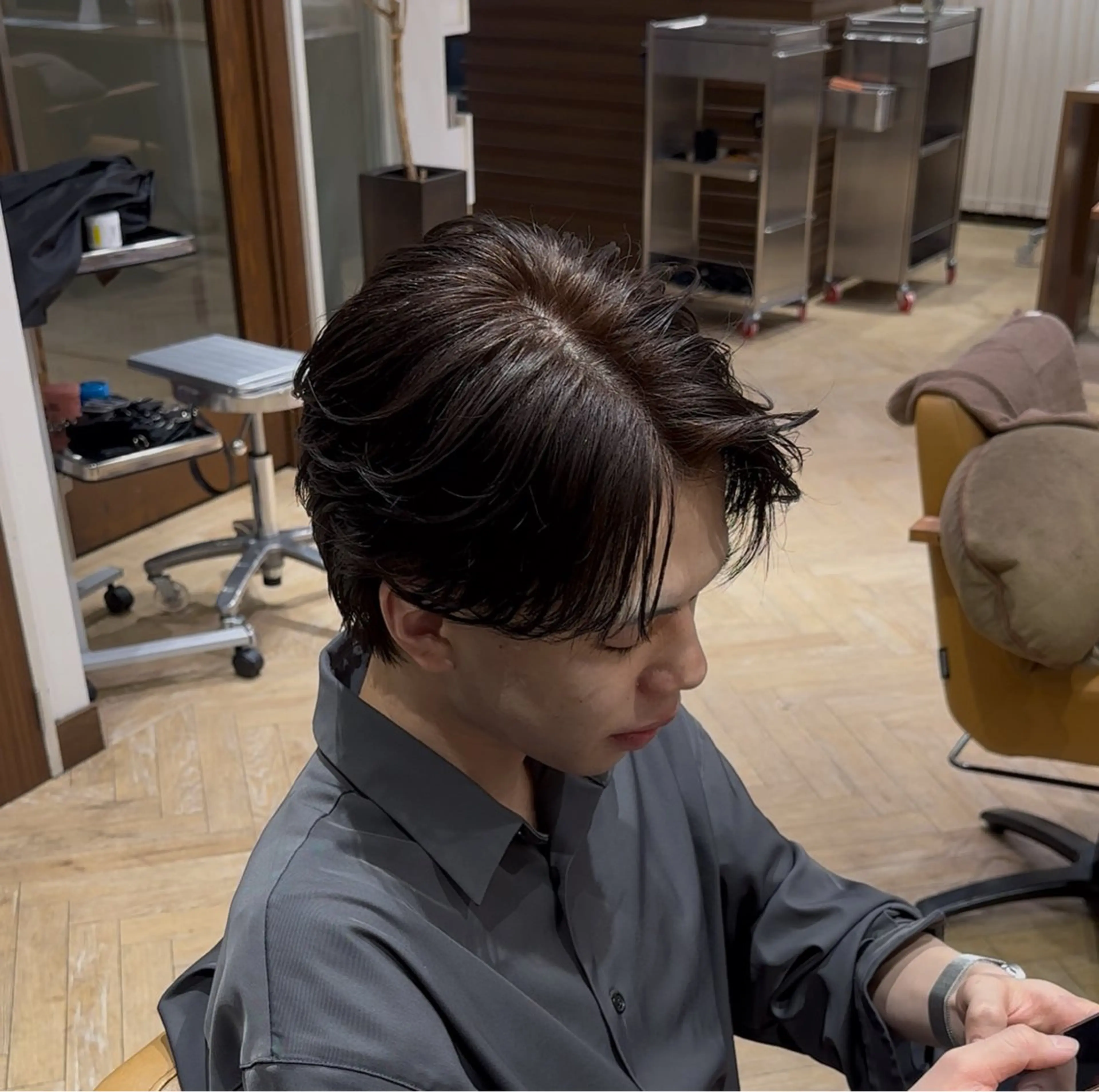 ショート メンズ カット メンズ特化/フェザー パーマ  和哉のヘアスタイル