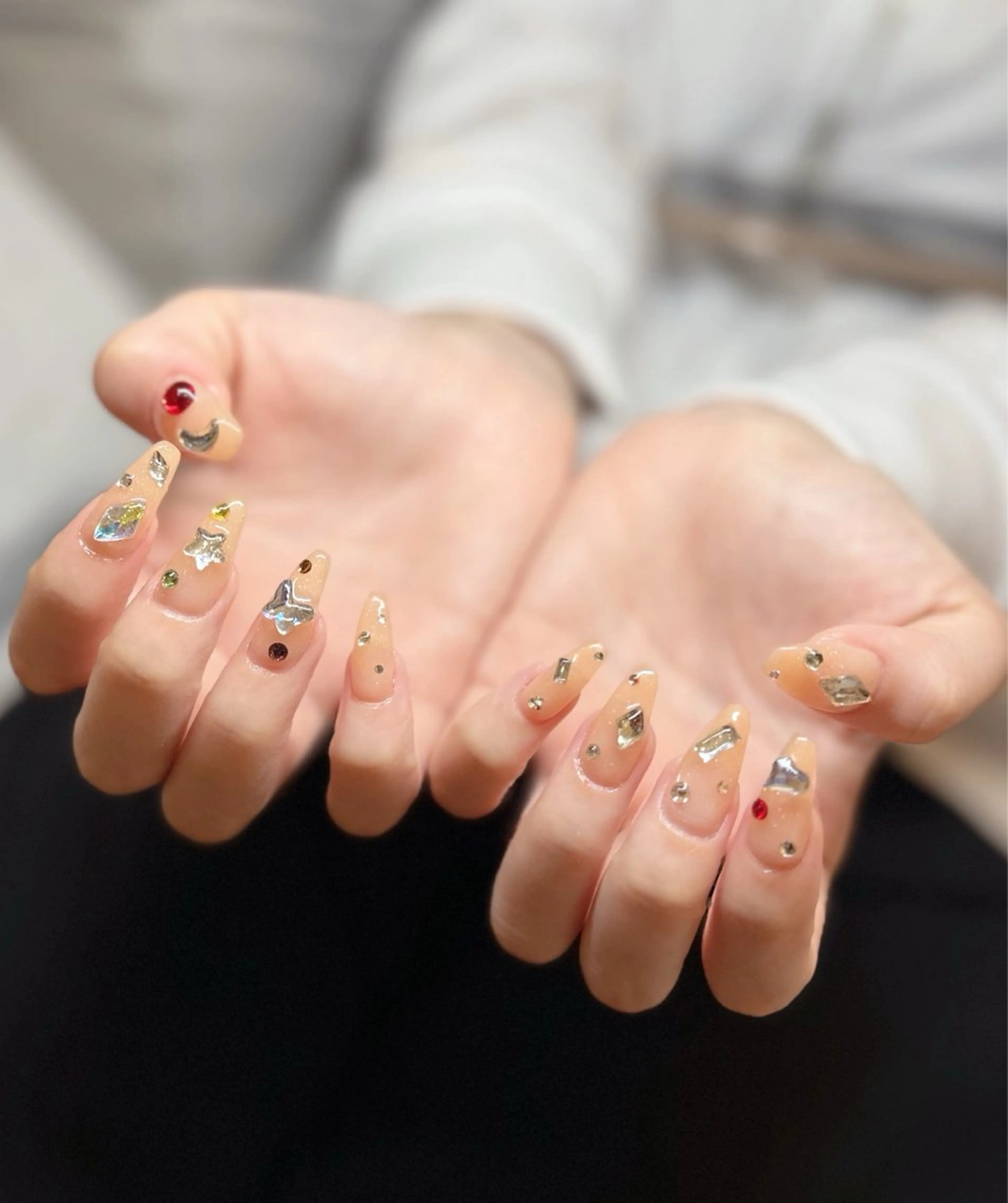 ネイル キラキラネイル メンズネイル ハンドネイル マイムネイル所属・MIMnail メンズネイリストのネイルデザイン