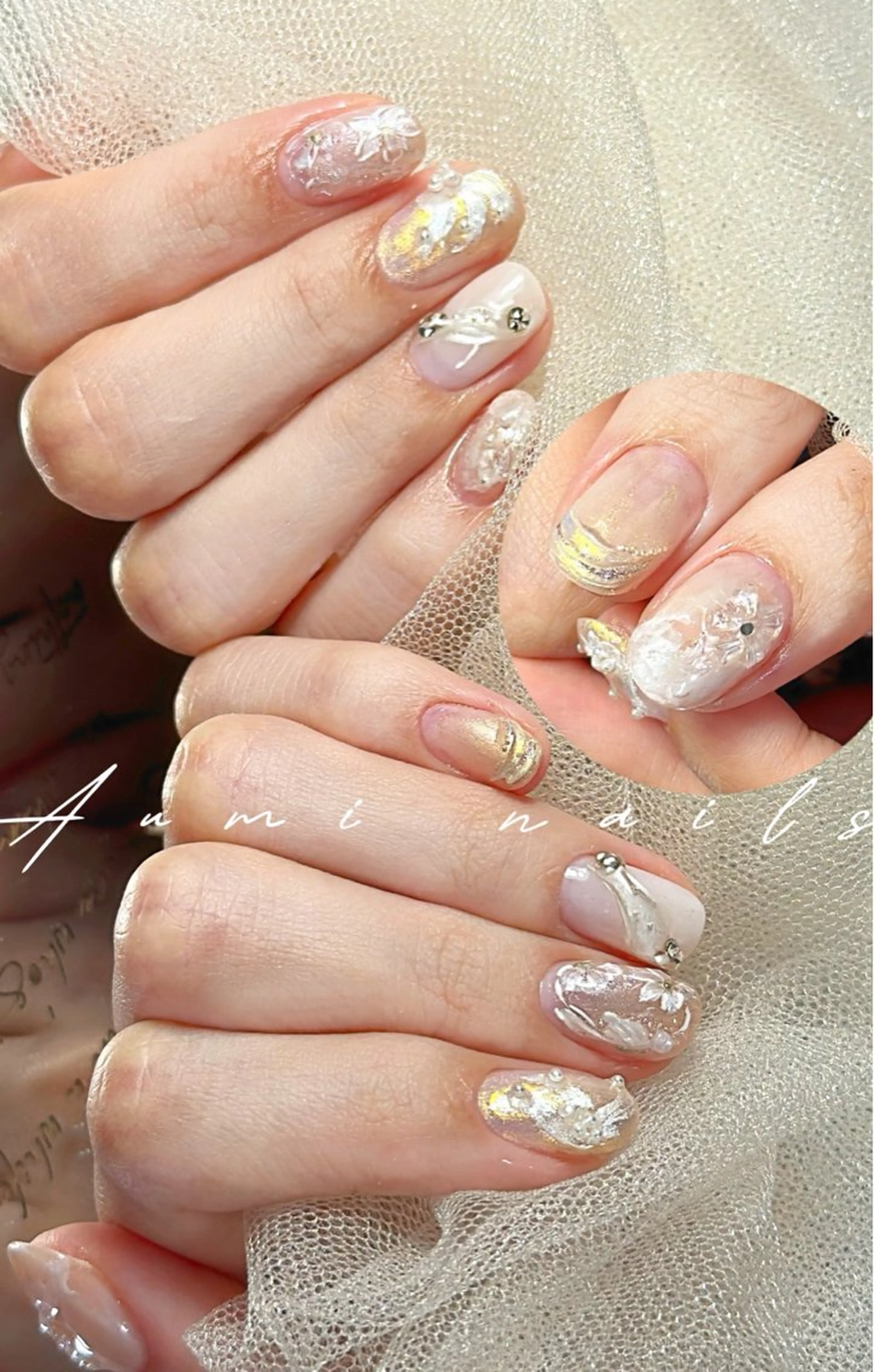 ネイル ハンドネイル YUMI ニュアンスnailsのネイルデザイン