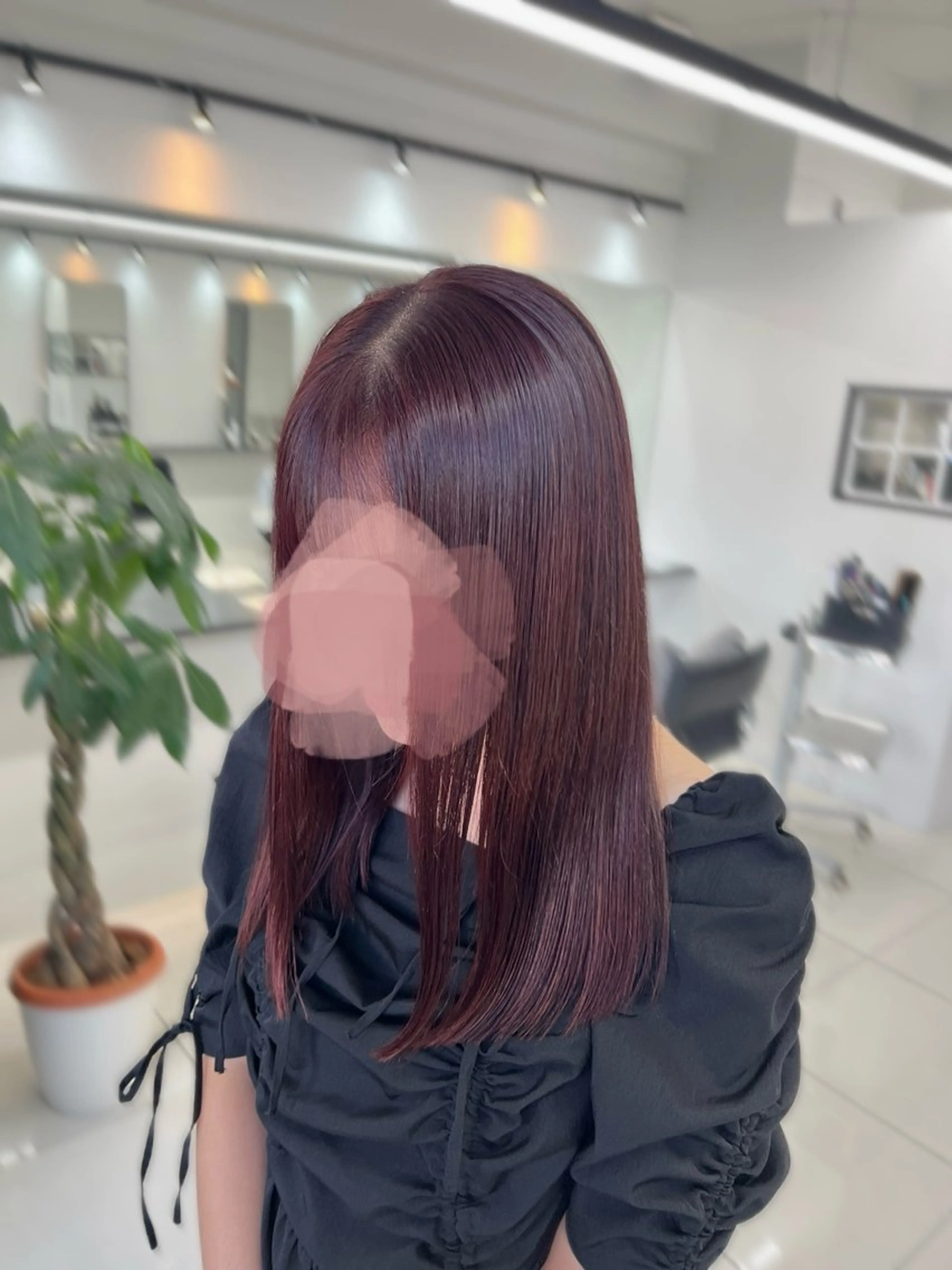 セミロング カラー ヘアカラー トリートメント ブリーチなしWカラー /アレンジ/ユウミのヘアスタイル