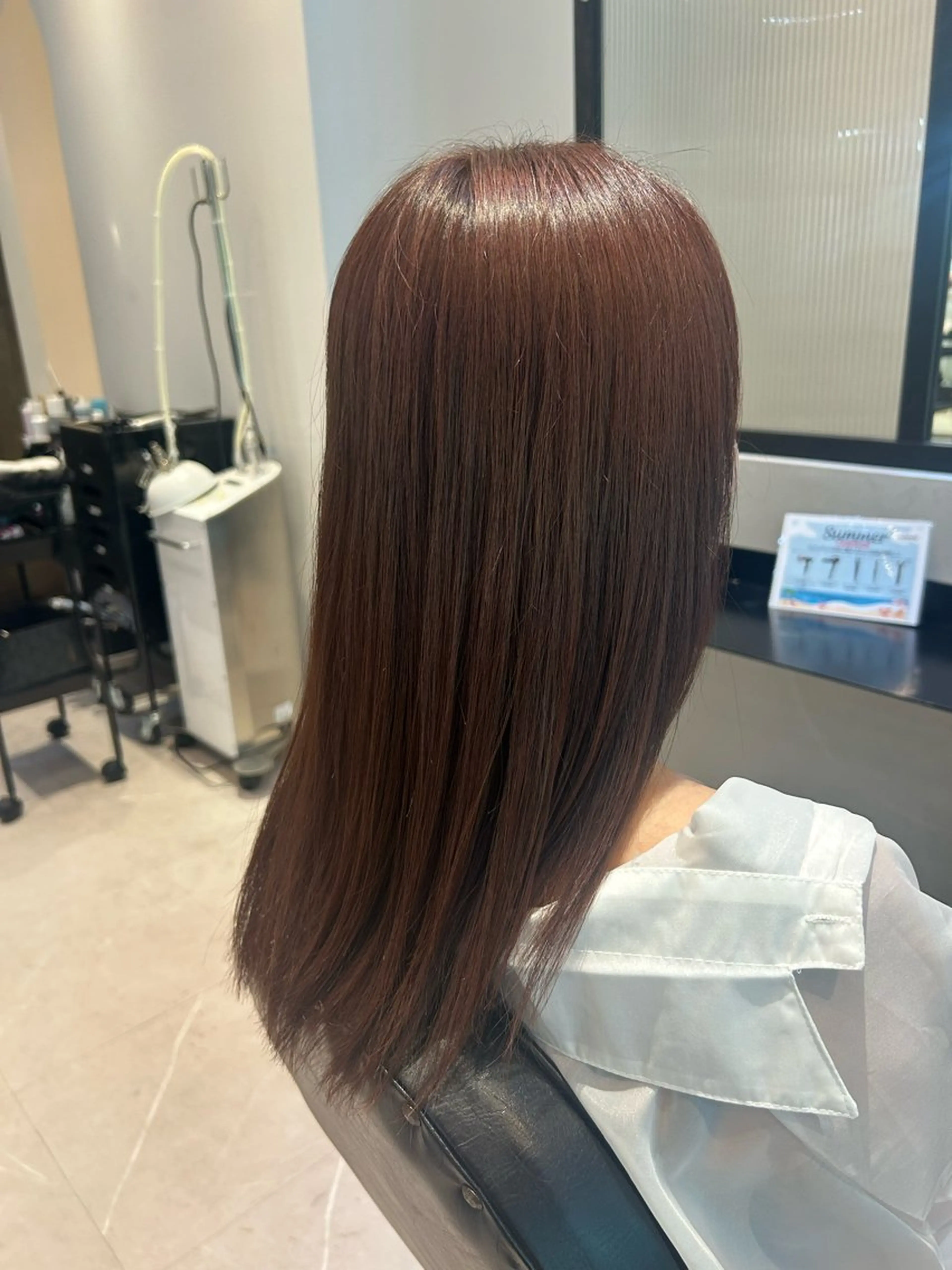 ミディアム カラー カット ヘアカラー トリートメント 縮毛矯正/カット/ 韓国ヘア/蛯原🍤のヘアスタイル