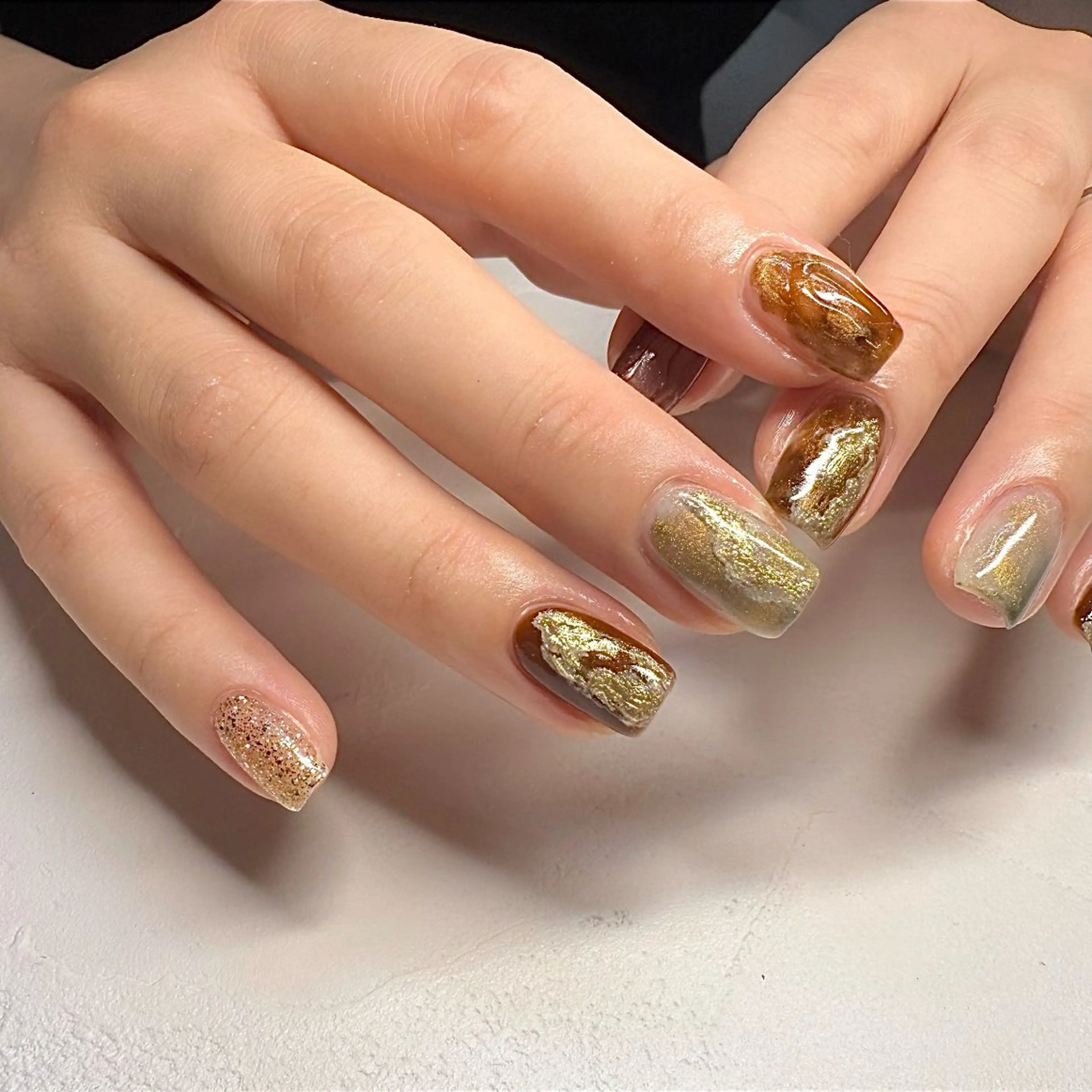 ネイル ハンドネイル mai♡マグネット/ ニュアンス/マツパのマツエク・マツパデザイン