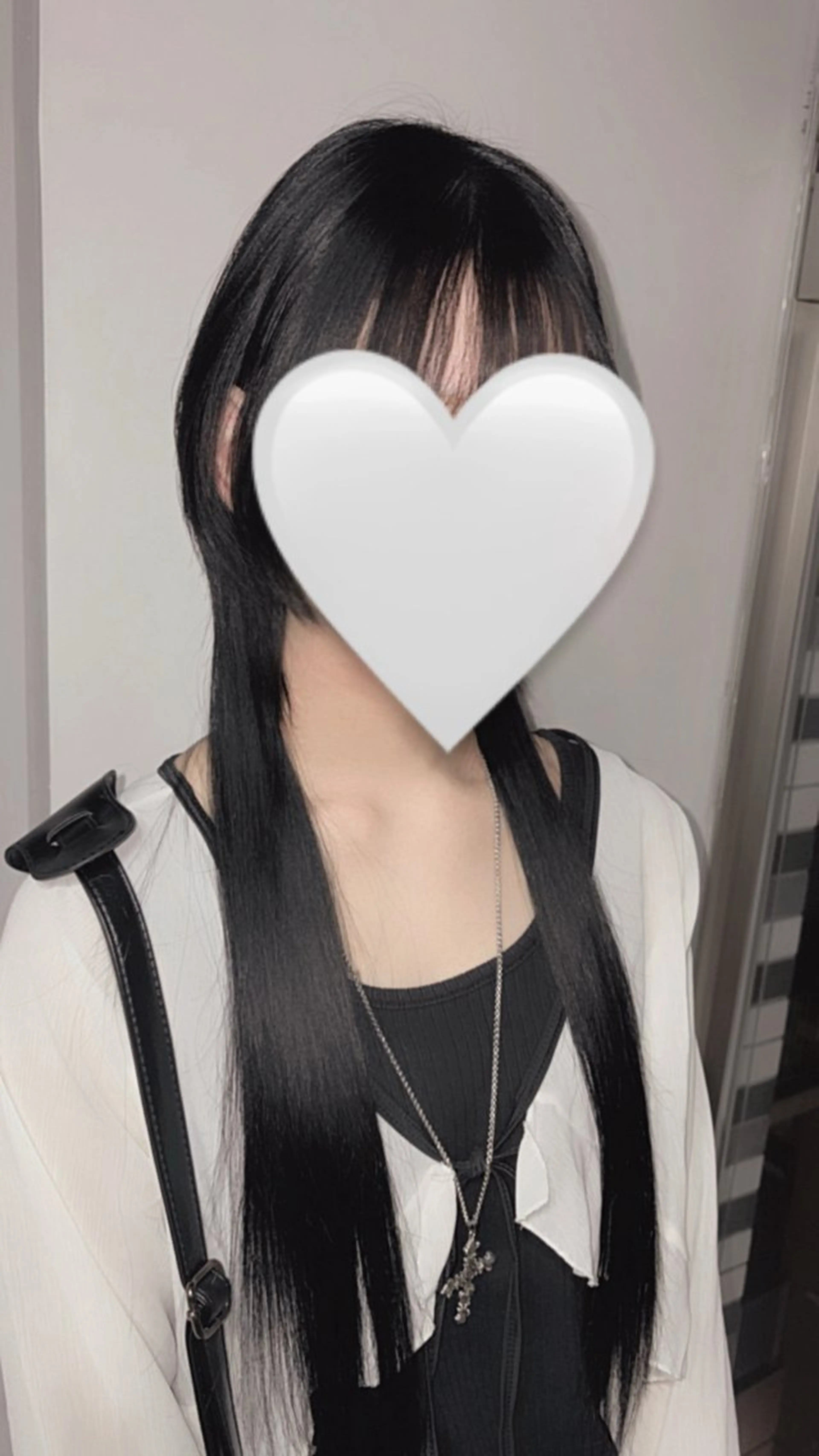 ロング シールエクステ エクステ ロング ウルフカット 横浜lapis amaneのヘアスタイル